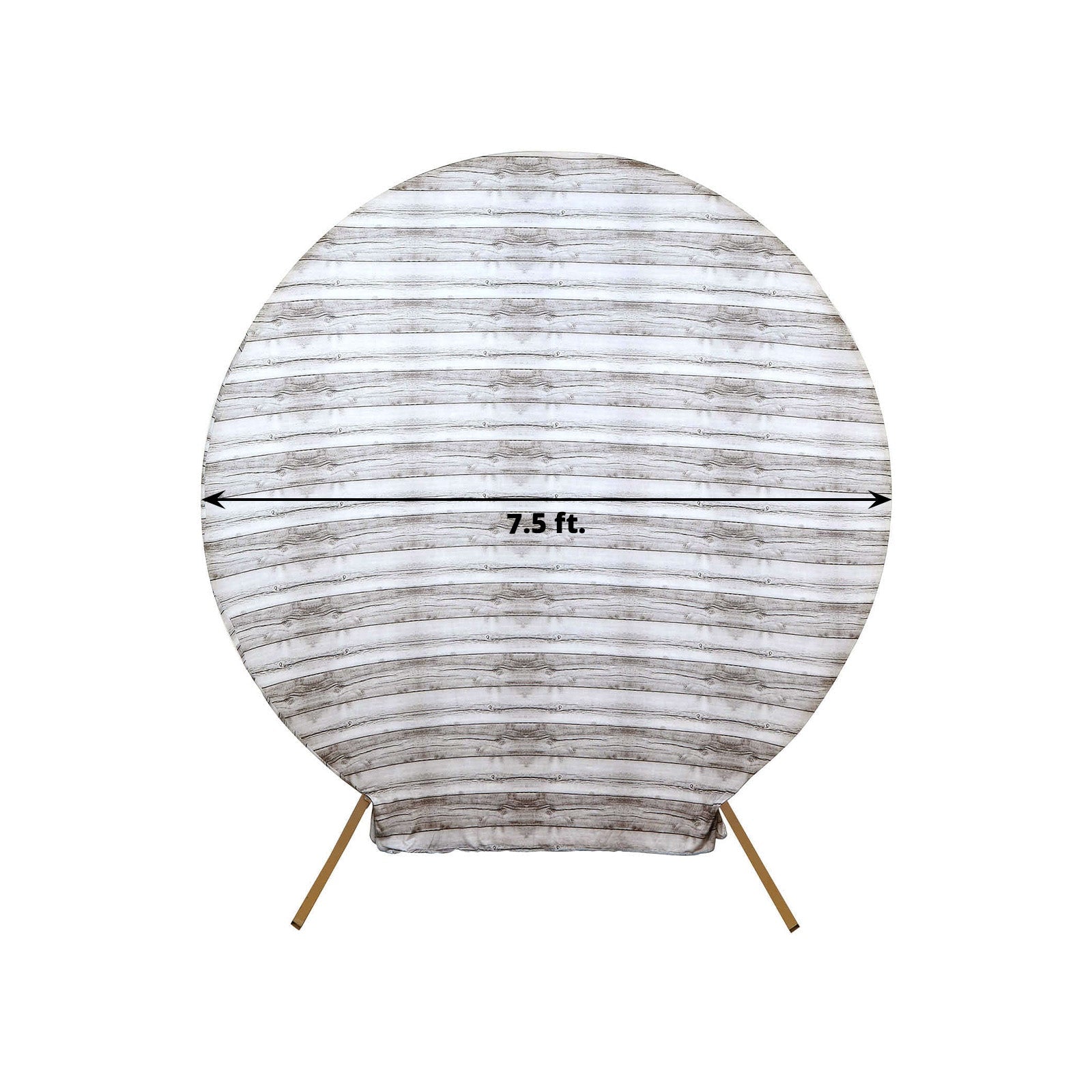 7.5ft Rustic White Spandex Backdrop Stand Cover - Perfect Fit!