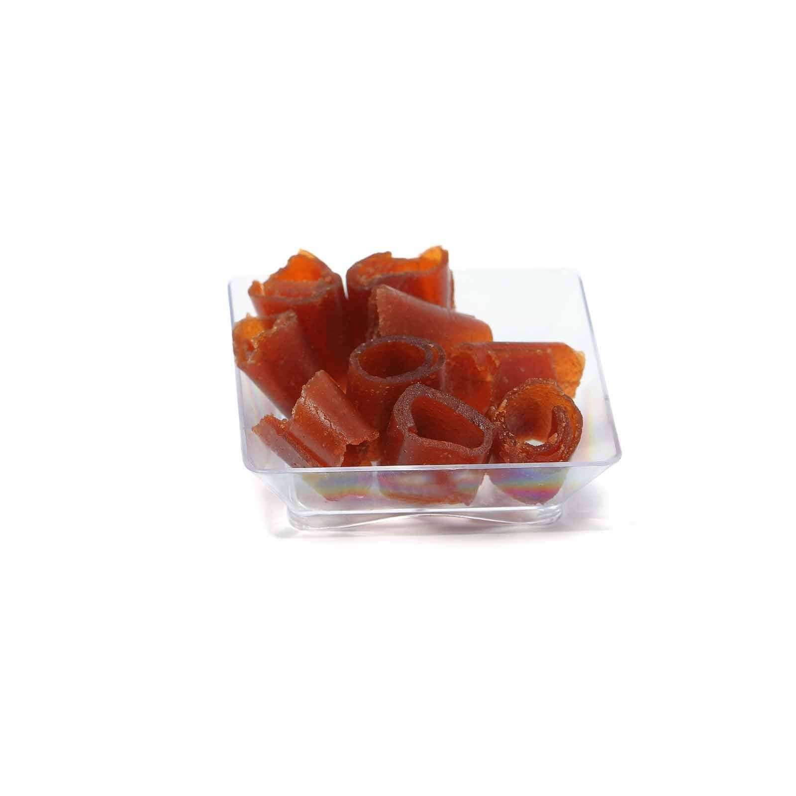 50-Pack Clear Plastic Disposable Appetizer Plates with Modern Square Design