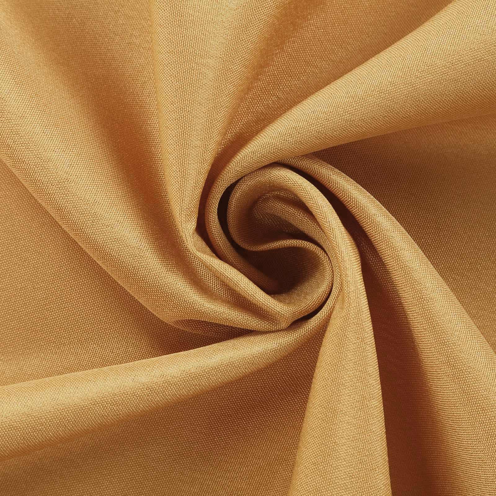 Gold 100% Polyester Fabric Bolt - 54 Inches Wide, 10 Yards Long for DIY Crafts and Decor