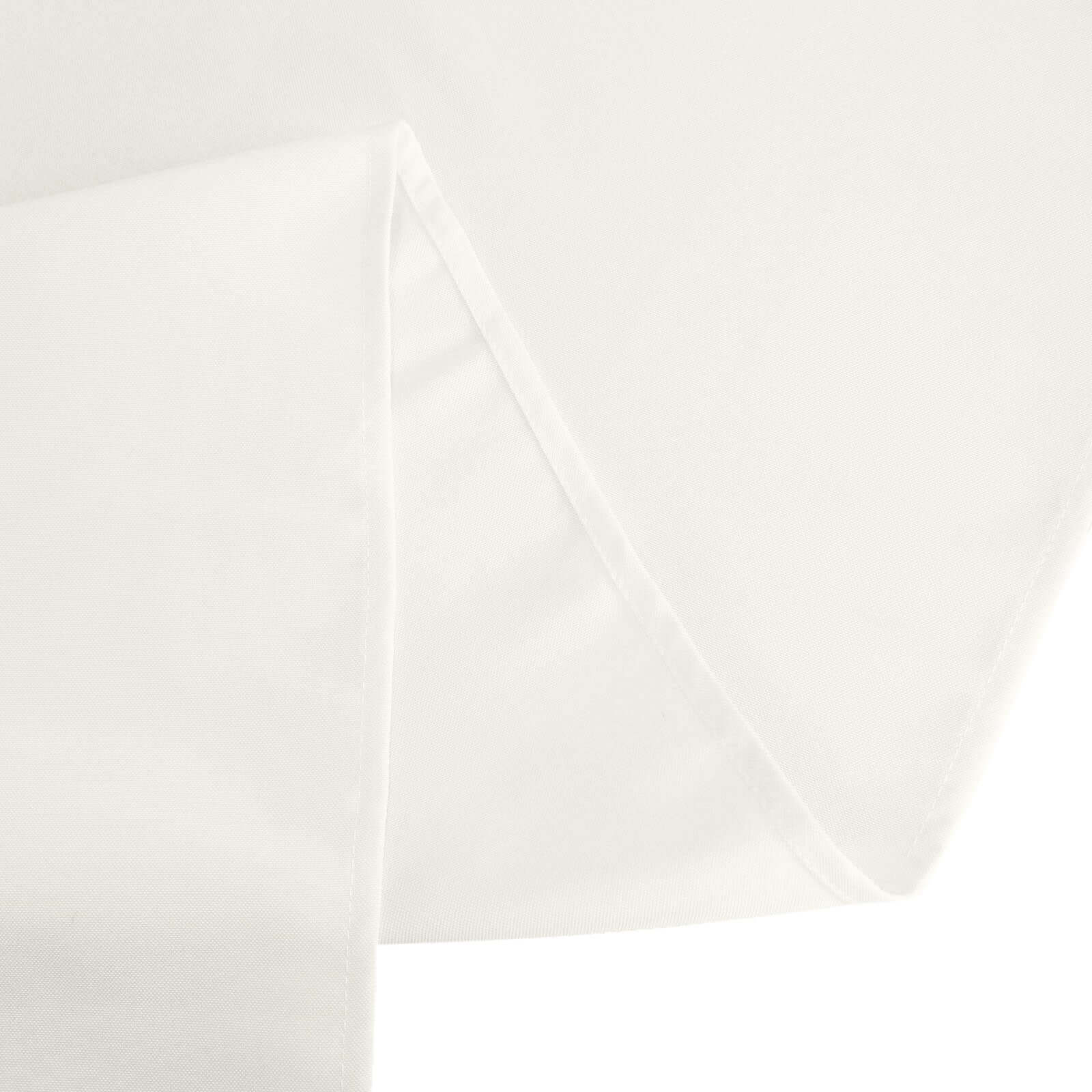 Hot Sale! 90x90 Ivory 220GSM Wrinkle-Resistant Premium Polyester Square Table Cover