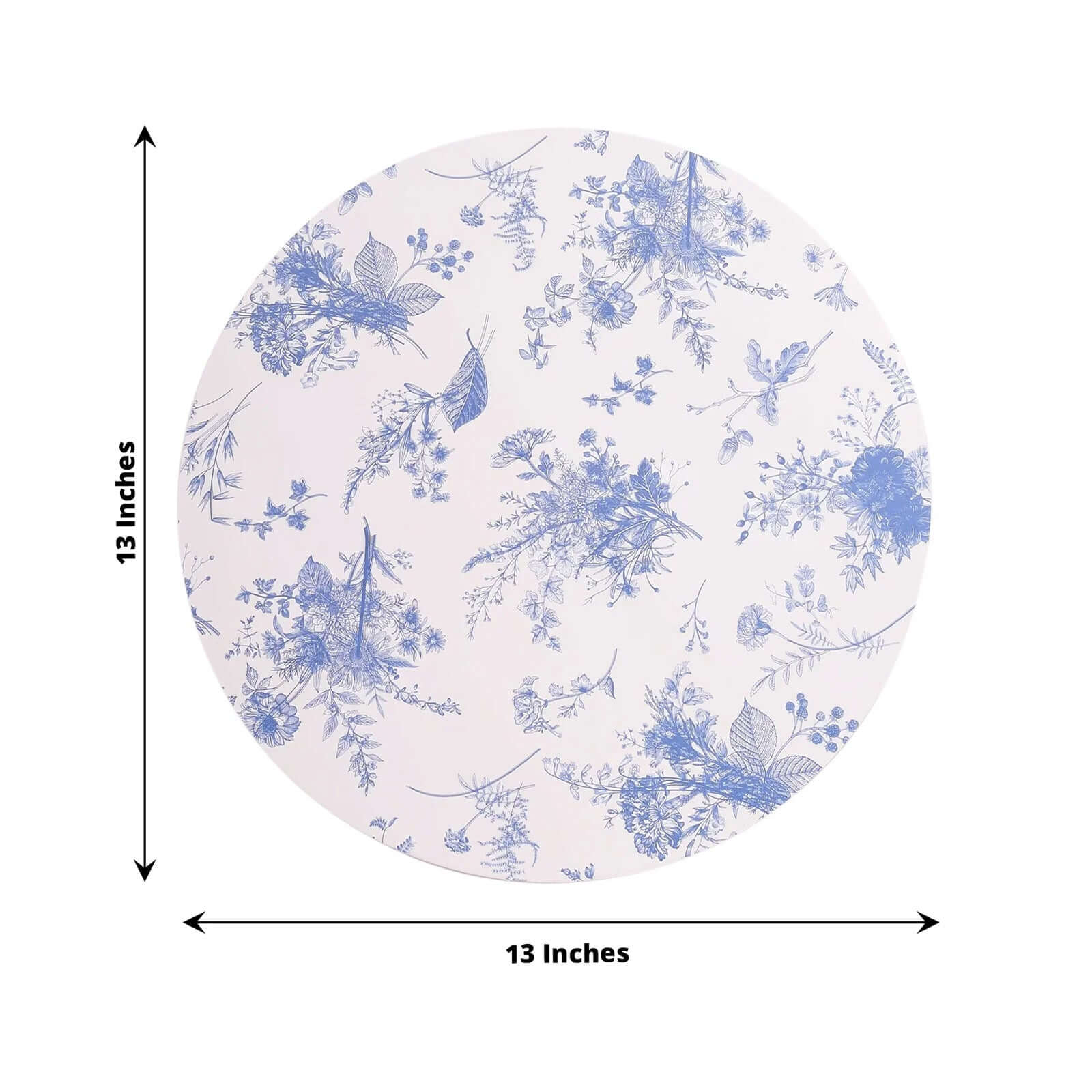 Get This 6-Pack of Stylish 13-Inch French Toile Print Disposable Charger Plates for Easy Cleanup