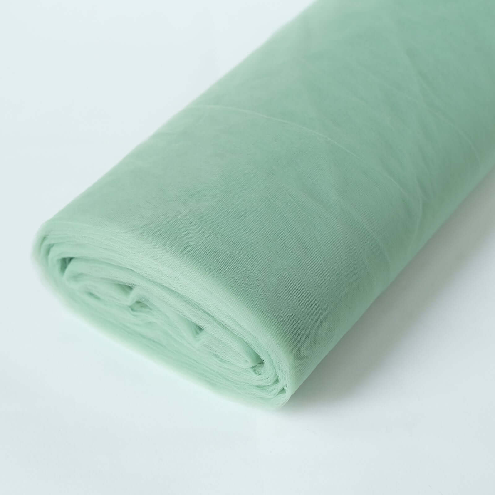 50 Yards x 108 Inches Sage Green Nylon Tulle Fabric Bolt for DIY Crafts