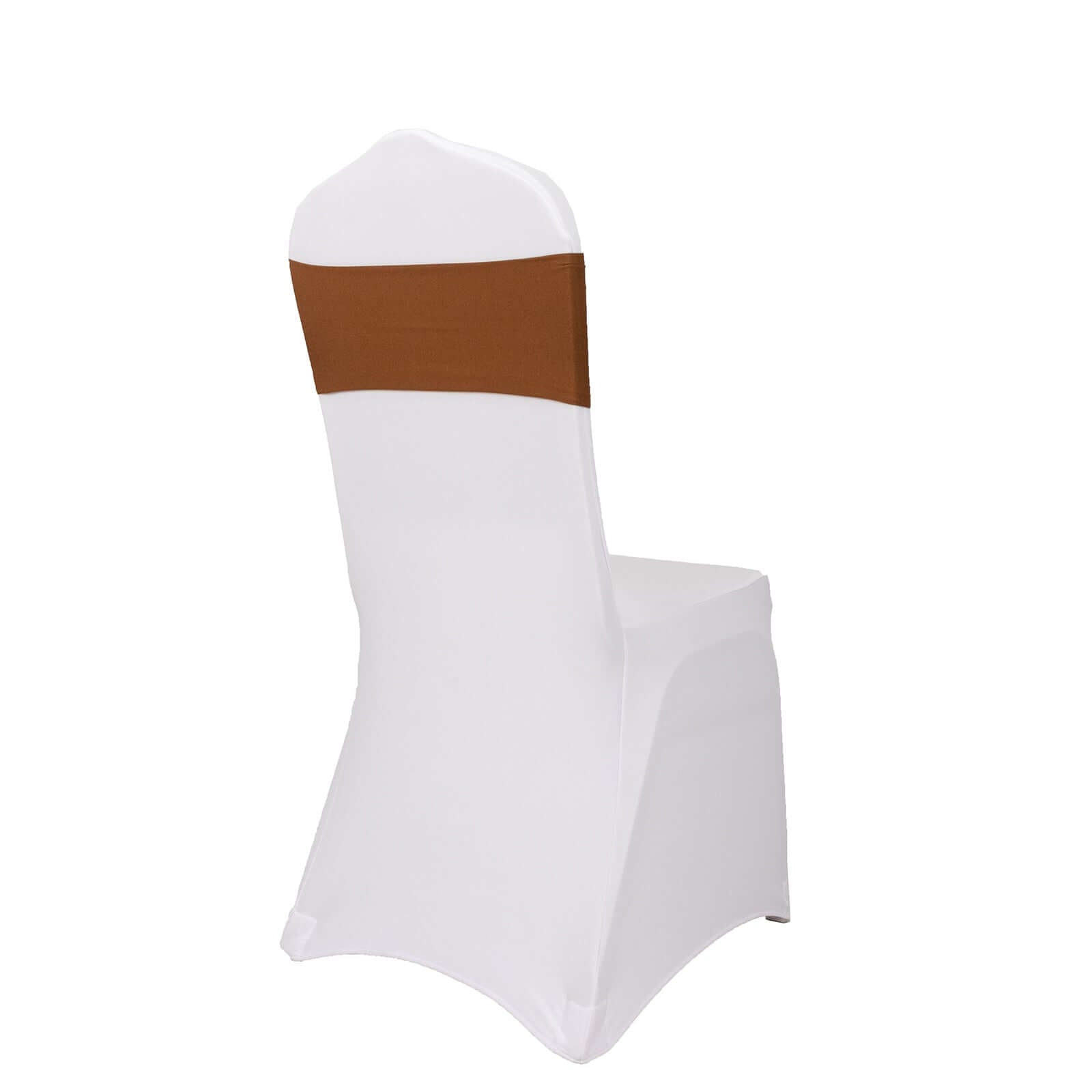5-Piece Cinnamon Brown Stretch Spandex Heavy-Duty Chair Sashes, 5x12