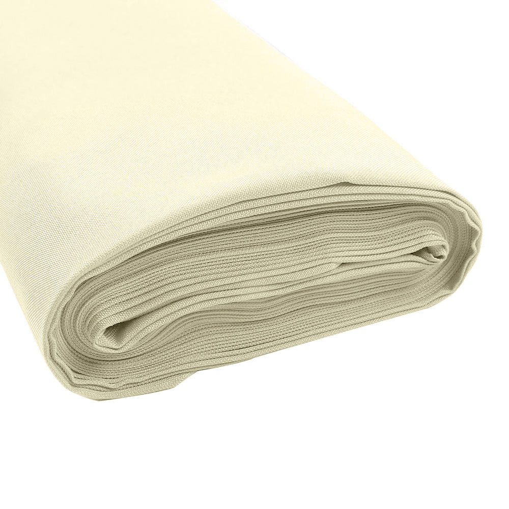 Ivory Fire Retardant 54x10 Yards Polyester Fabric Bolt - Ideal for DIY Crafts & Event Decor