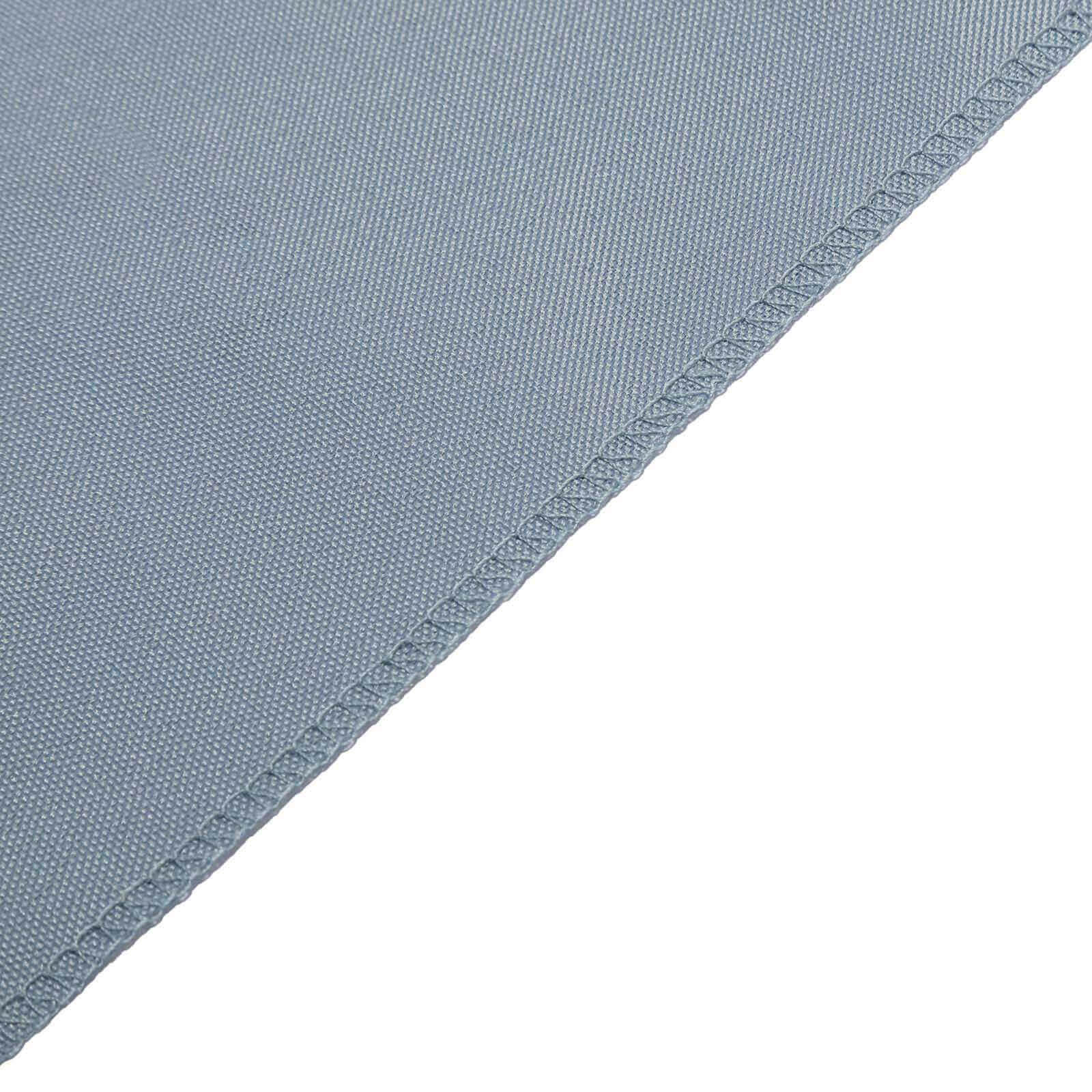 5-Piece Dusty Blue Polyester Chair Sashes, 6x108 Inches