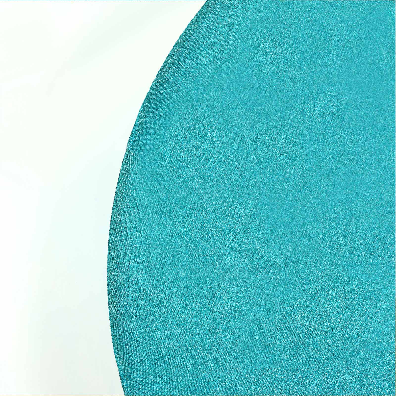 Hot Sale! 7.5ft Turquoise Metallic Shimmer Tinsel Spandex Double-Sided Wedding Arch Backdrop Cover