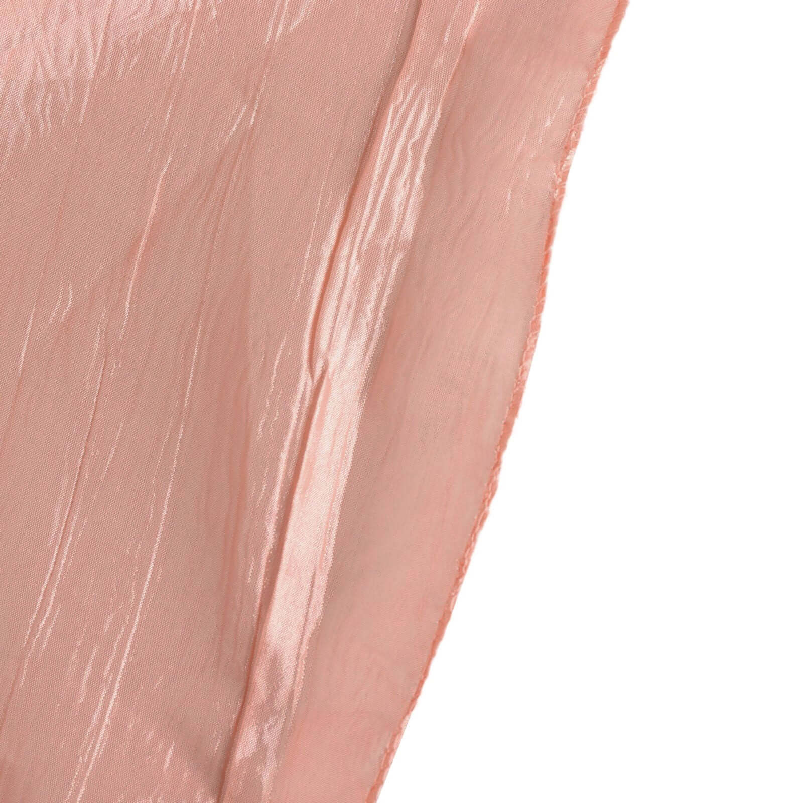 Reusable Dusty Rose Crinkle Crushed Taffeta Slipcover for Banquet Chairs - High Quality!