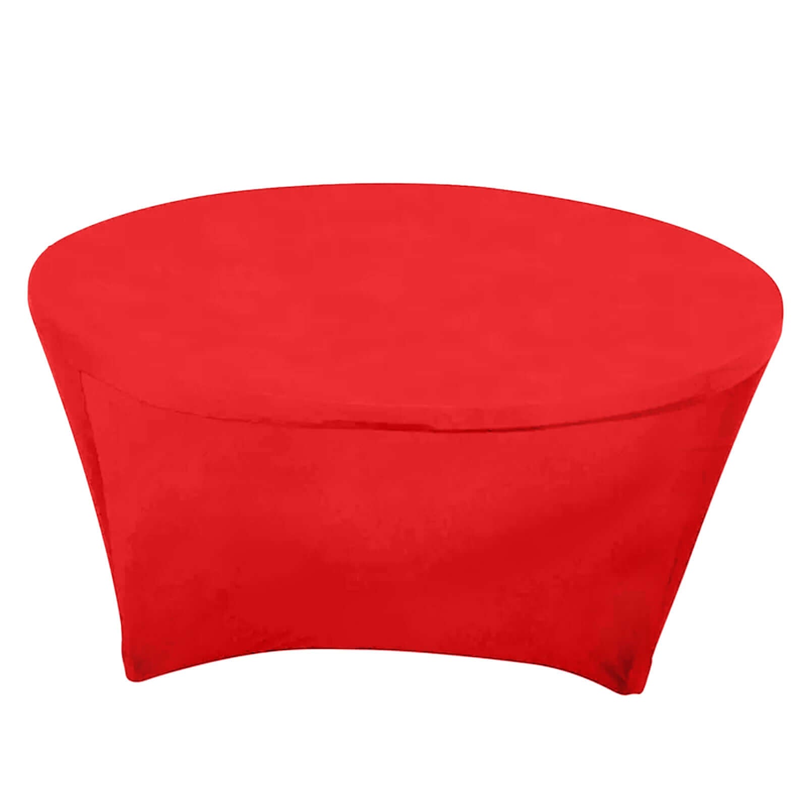 Red Durable Stretch Spandex 6ft Round Tablecloth - Form-Fitting Offer