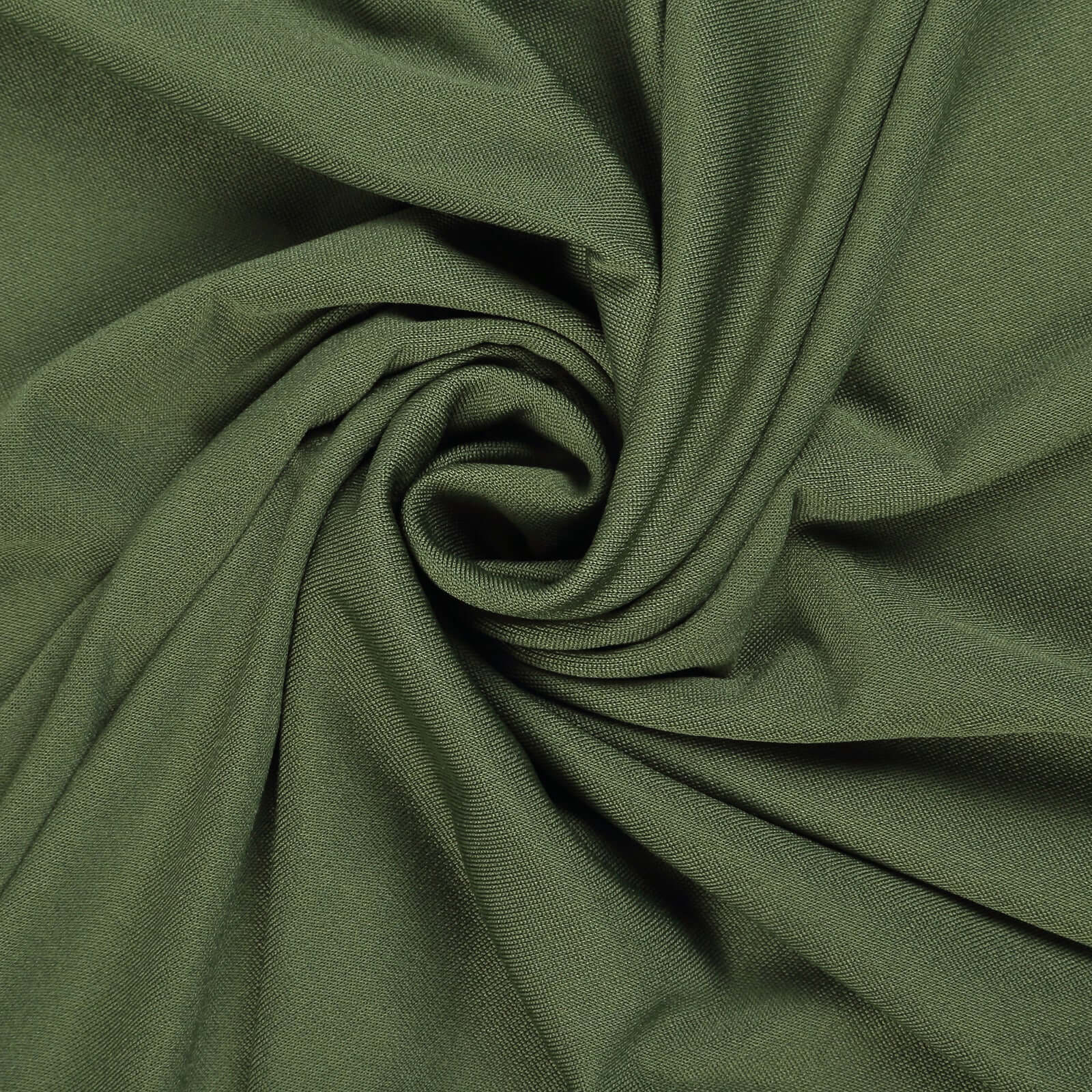 3-Piece Set of Matte Olive Green Spandex Fitted Covers for Round Top Chiara Wedding Arch - 5ft, 6ft, 7ft