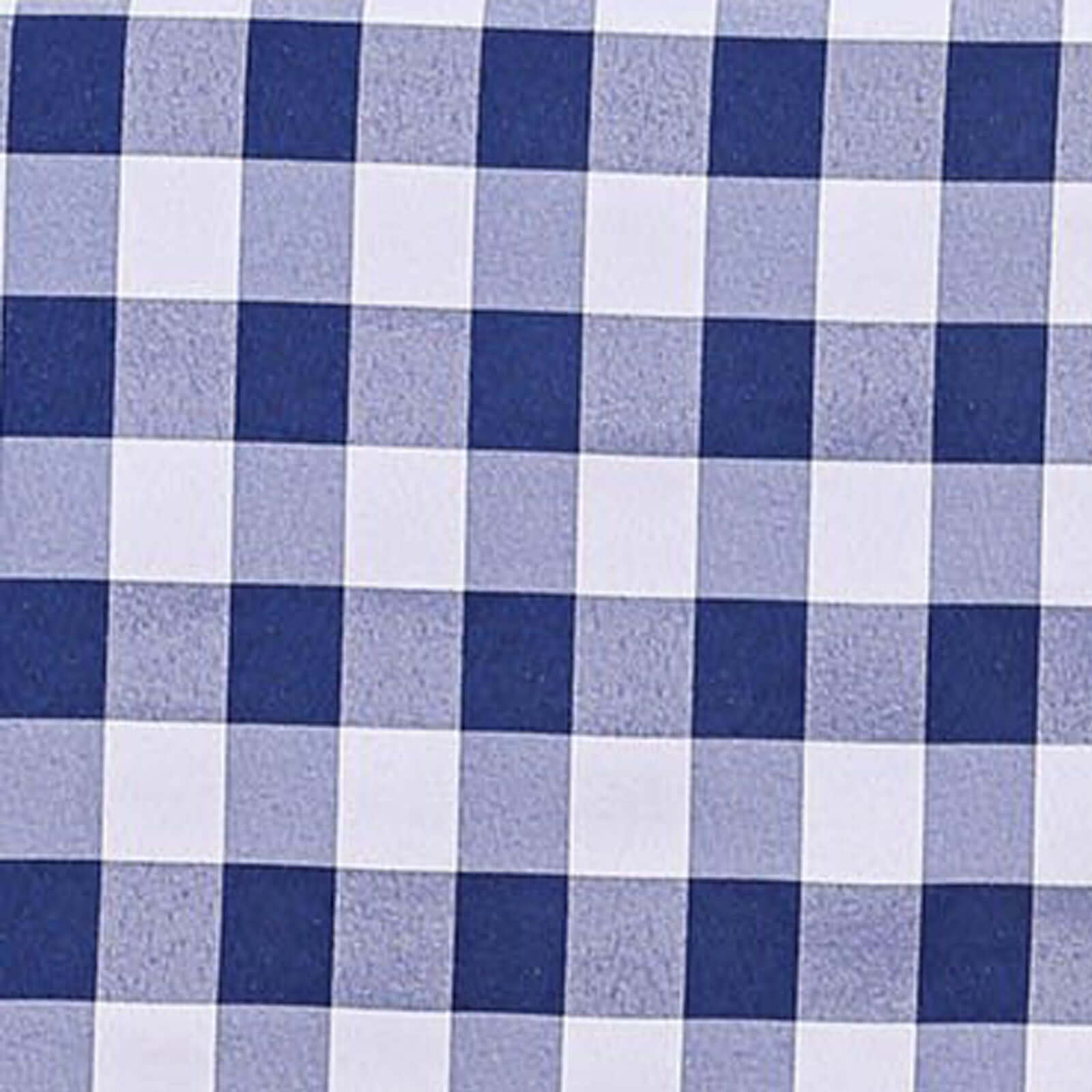Get 5-Pack Durable & Reusable Navy Blue/White Buffalo Plaid Polyester Chair Sashes