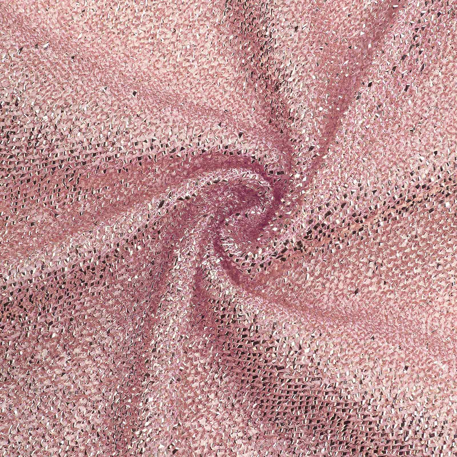 Special Offer! 8ft x 7ft Rose Gold Metallic Shimmer Tinsel Spandex Two - Sided Hexagon Wedding Arbor Backdrop Cover