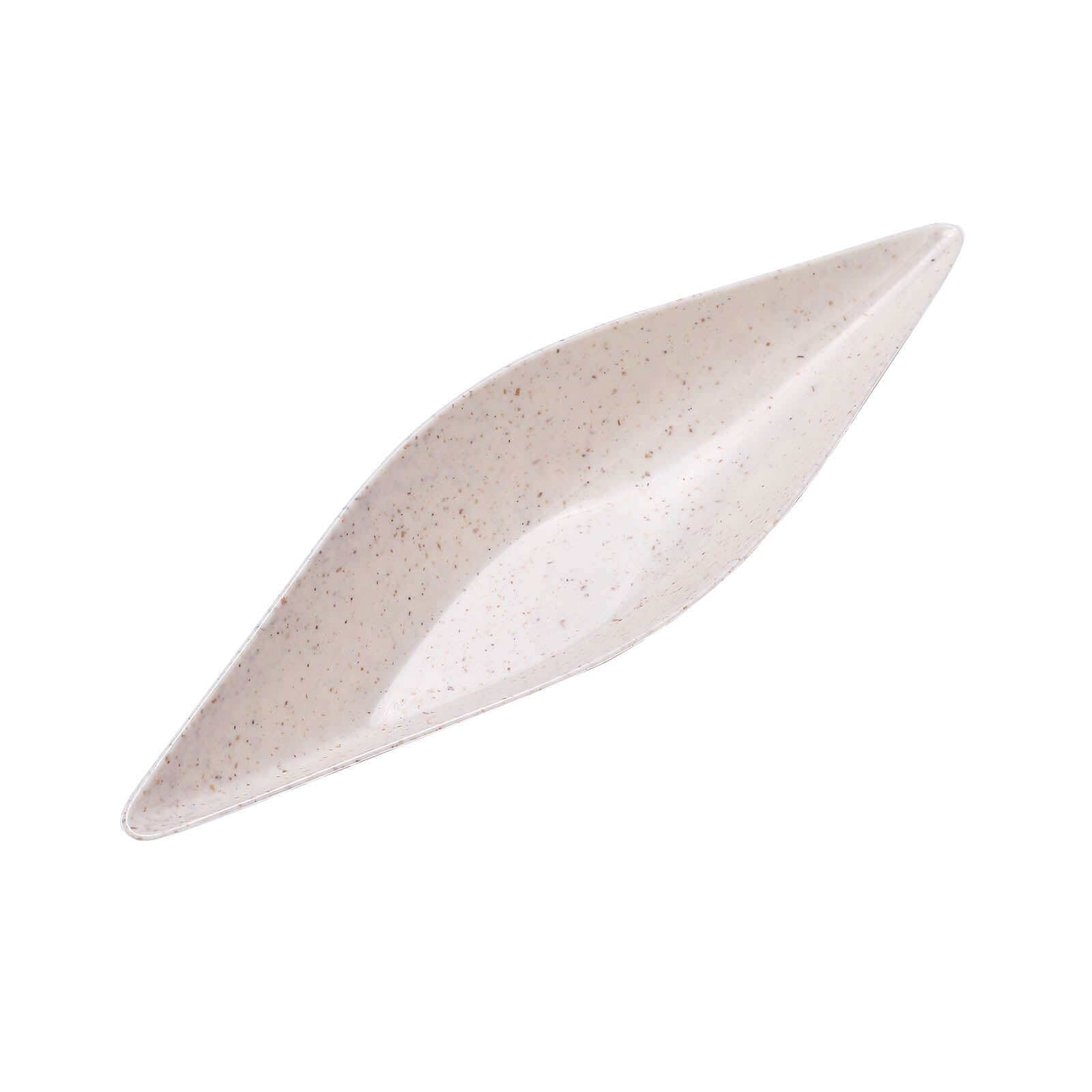 Hot! 24-Pack Biodegradable Mini Wheat Straw Fiber Boat-Shaped Snack Plates for Desserts