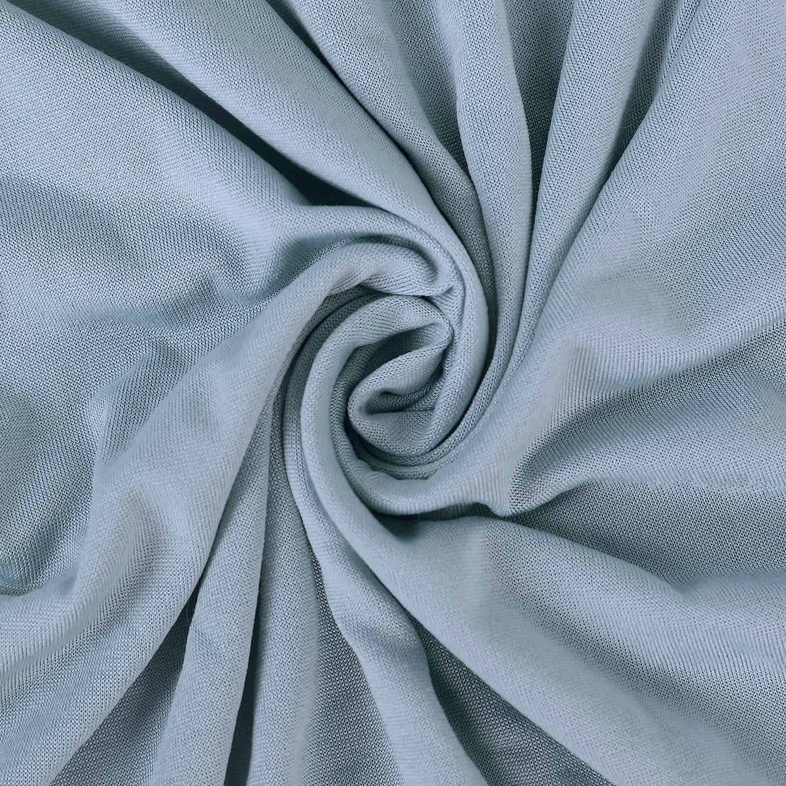 Dusty Blue Spandex Stretch Chair Cover for Banquets - 160GSM Premium Fabric