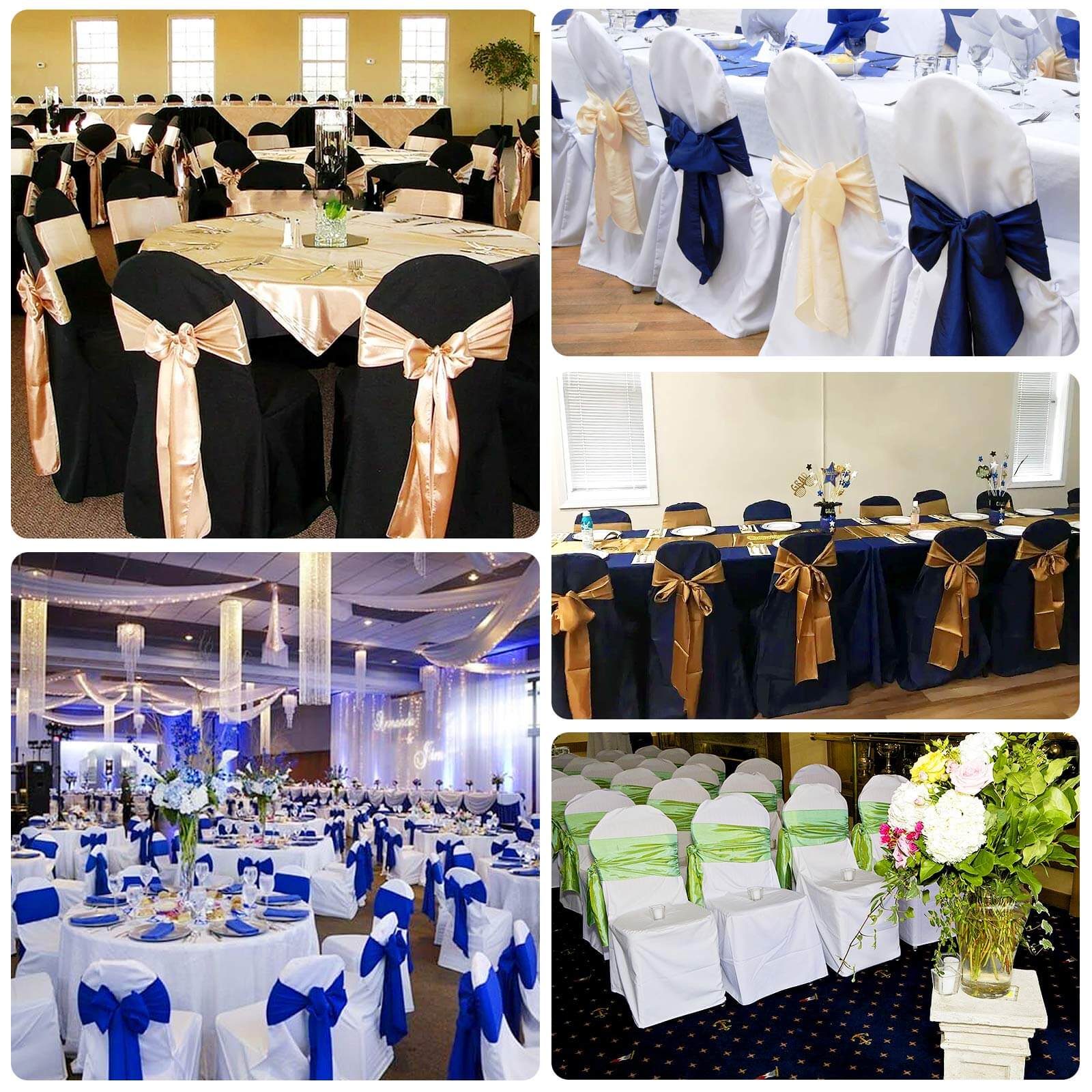 10-Piece Stain-Resistant Polyester Slip-On Chair Covers in Dusty Sage Green for Banquets