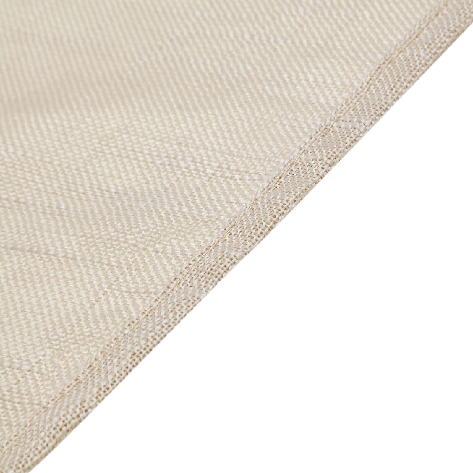 5-Pack Durable Wrinkle-Resistant Beige Faux Linen Chair Sashes for Events