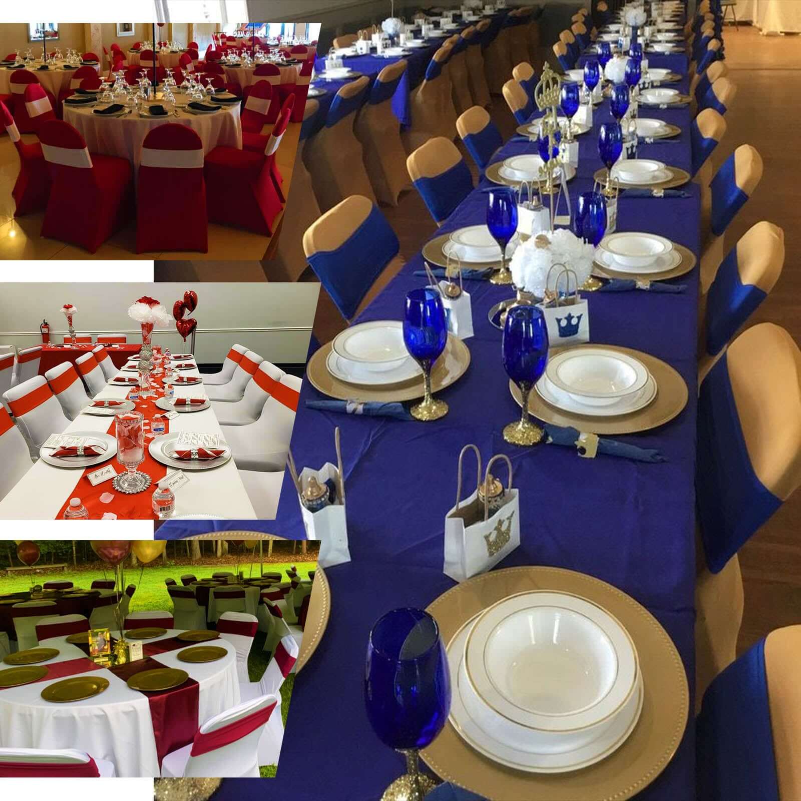Special Offer! 5-Pack Stretchable Spandex Chair Sashes in Lavender Lilac, 5x12 for Weddings and Parties