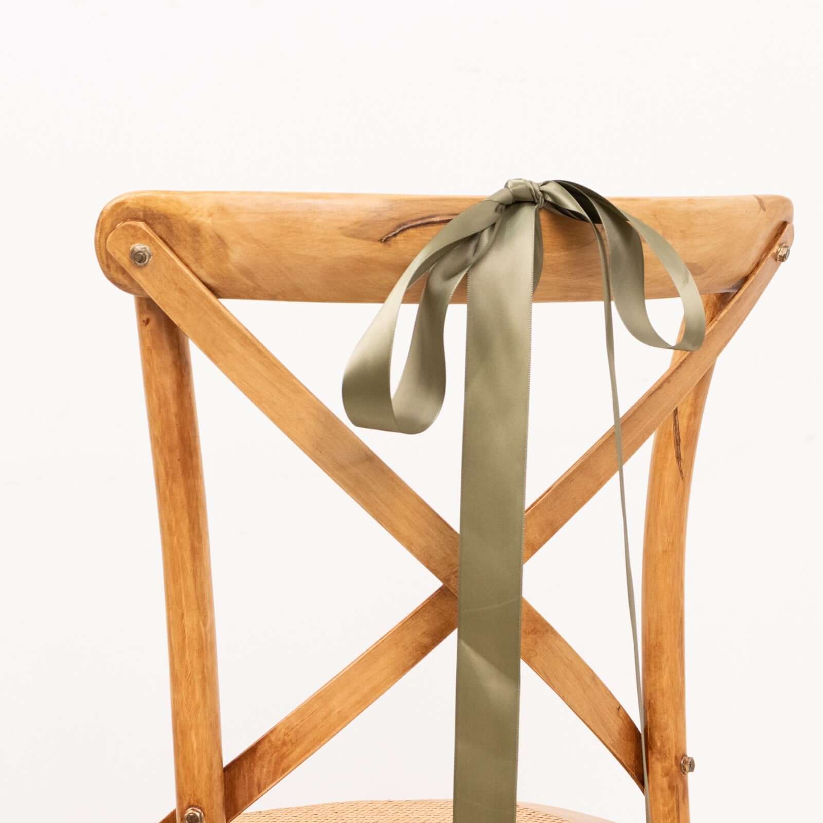 Get This 50-Yard 1.5-Inch Dusty Sage Green Single-Face Decorative Polyester Satin Ribbon