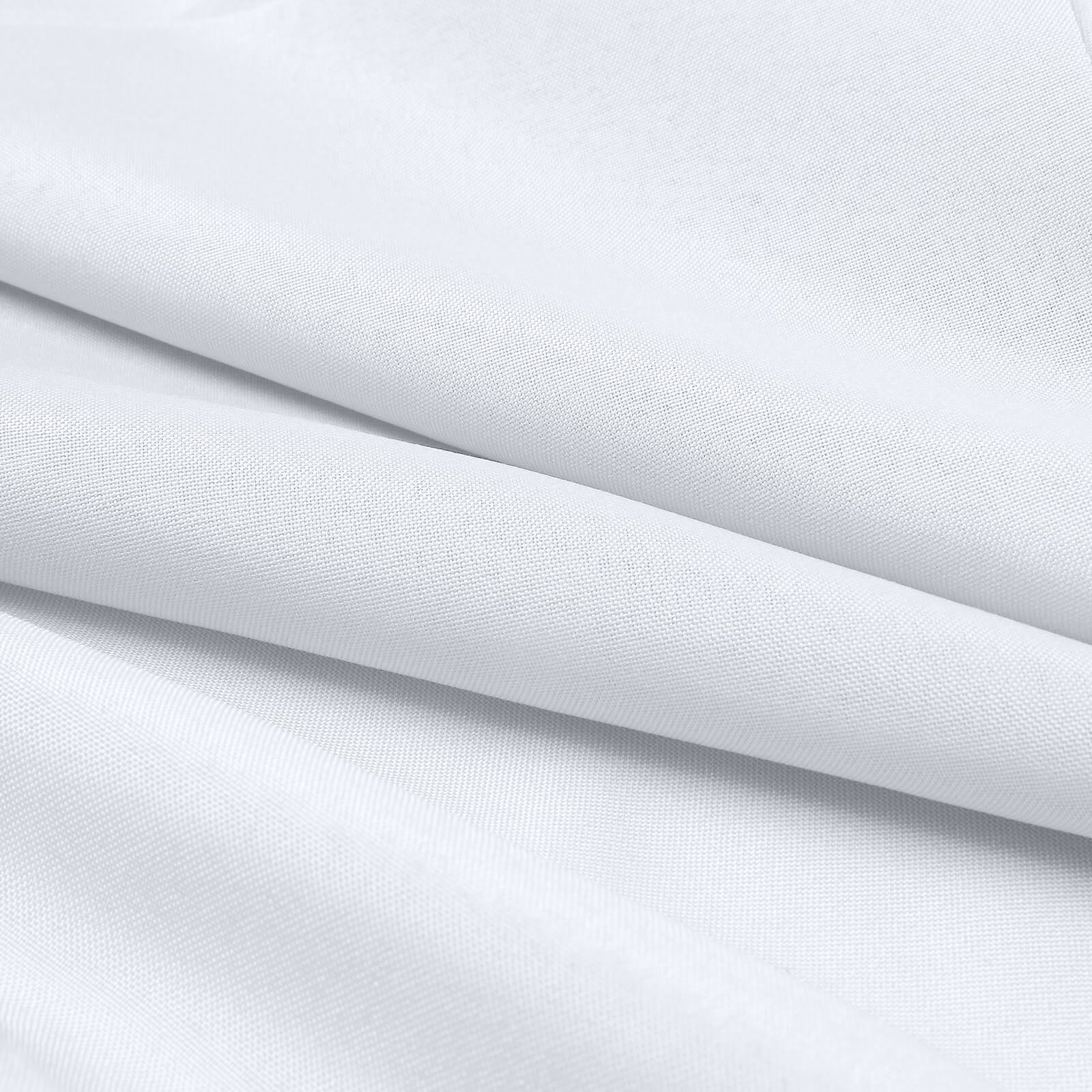 Hot! 54x10 Yards Premium White Polyester Fabric Bolt for DIY, Upholstery & Event Decor