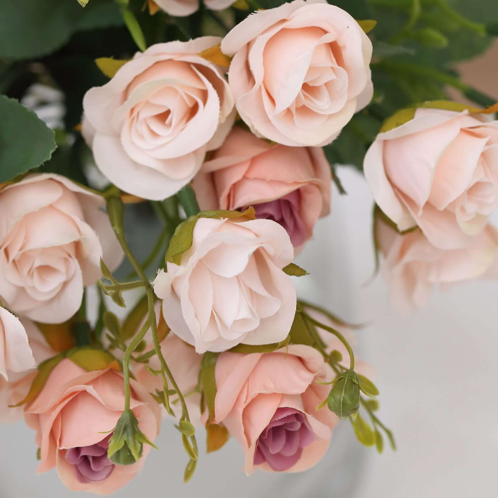 Hot Deal! 2 Pack of 12-Blossom Blush Artificial Rose Flower Arrangements