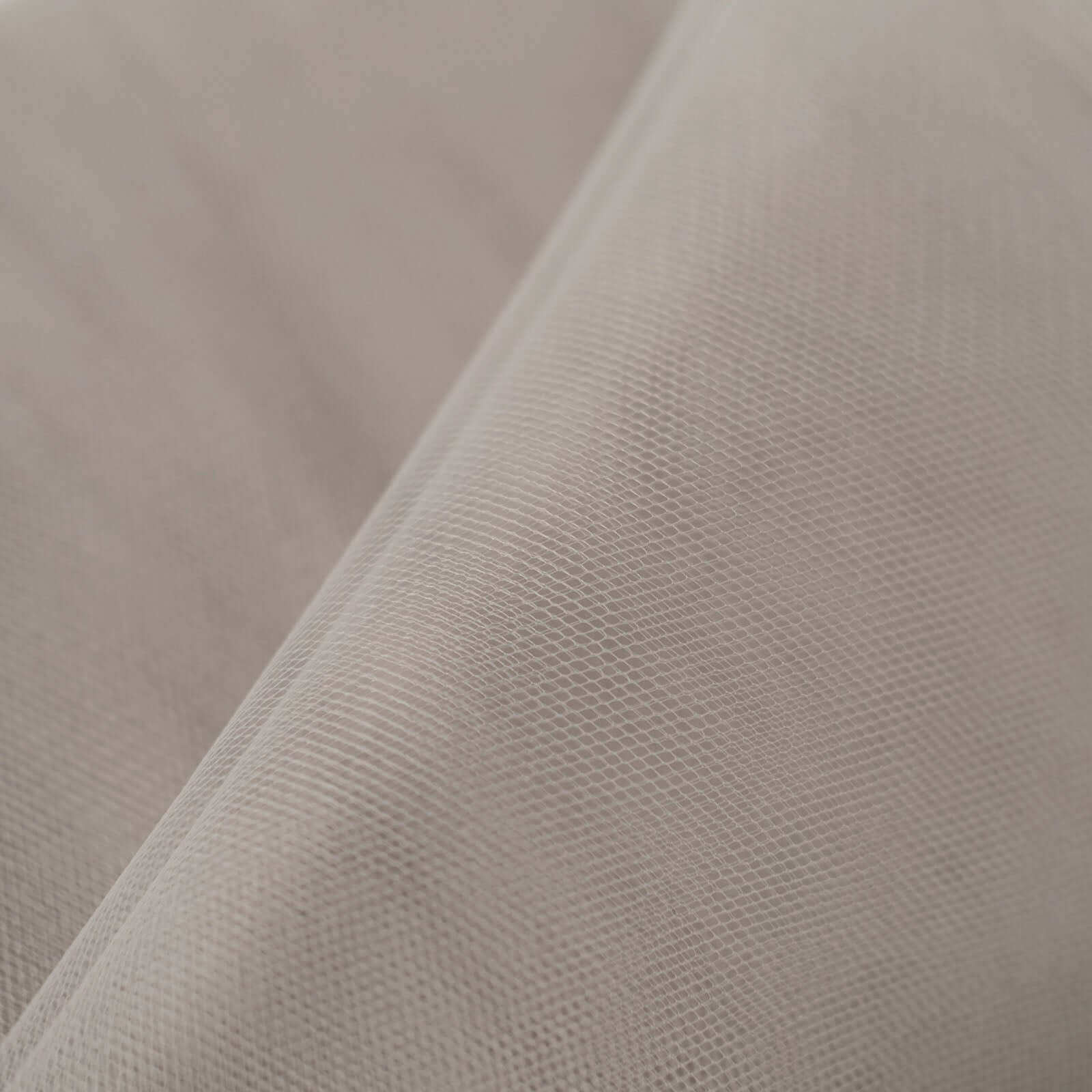 40-Yard Taupe Tulle Fabric Bolt, 54-Inch Wide, Ideal for DIY Crafts