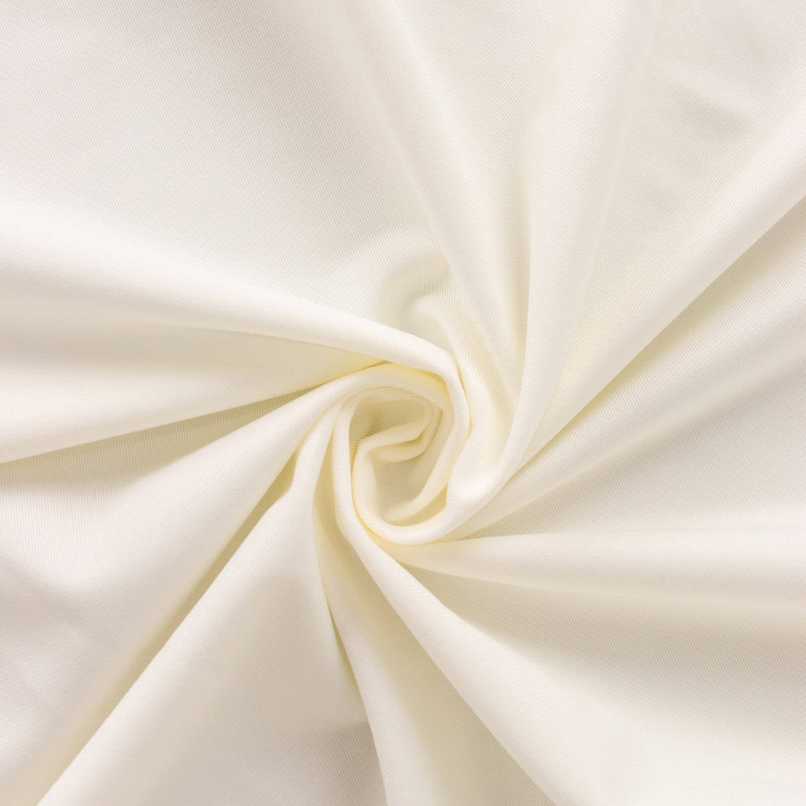 Ivory Premium Scuba Polyester Stretch Folding Chair Cover - Wrinkle & Stain Resistant