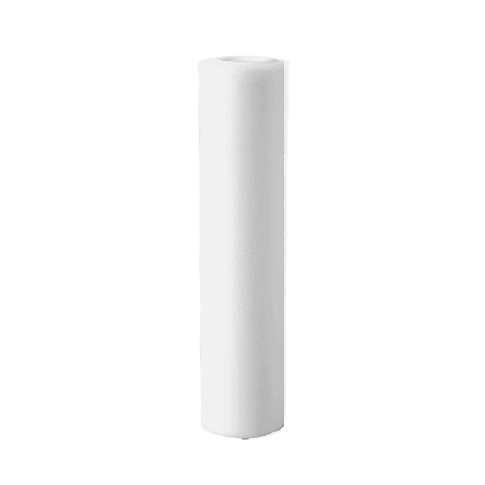 Get This 18-Inch Wide, 100-Yard White Tulle Fabric Bolt for Your Crafts Now!