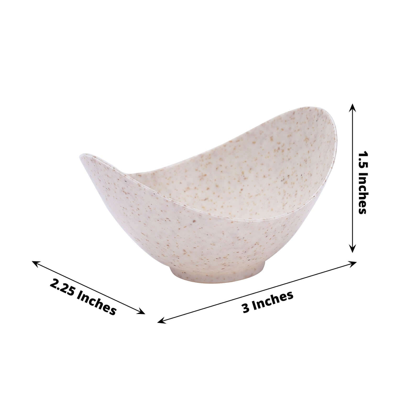 24-Pack Biodegradable Mini Wheat Straw Fiber Dessert Cups - Ideal for Ice Cream