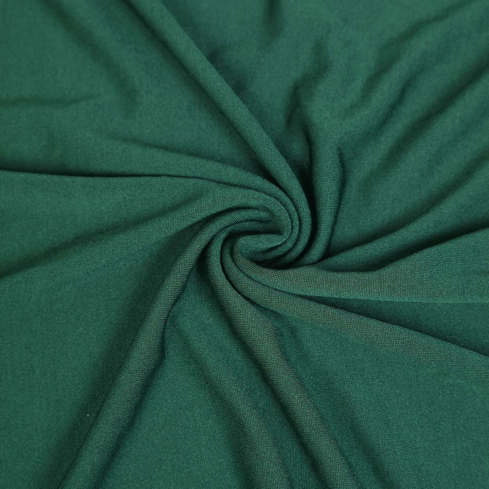 3-Piece Matte Hunter Emerald Green Spandex Fitted Covers for Round Top Chiara Wedding Arch (5ft, 6ft, 7ft)