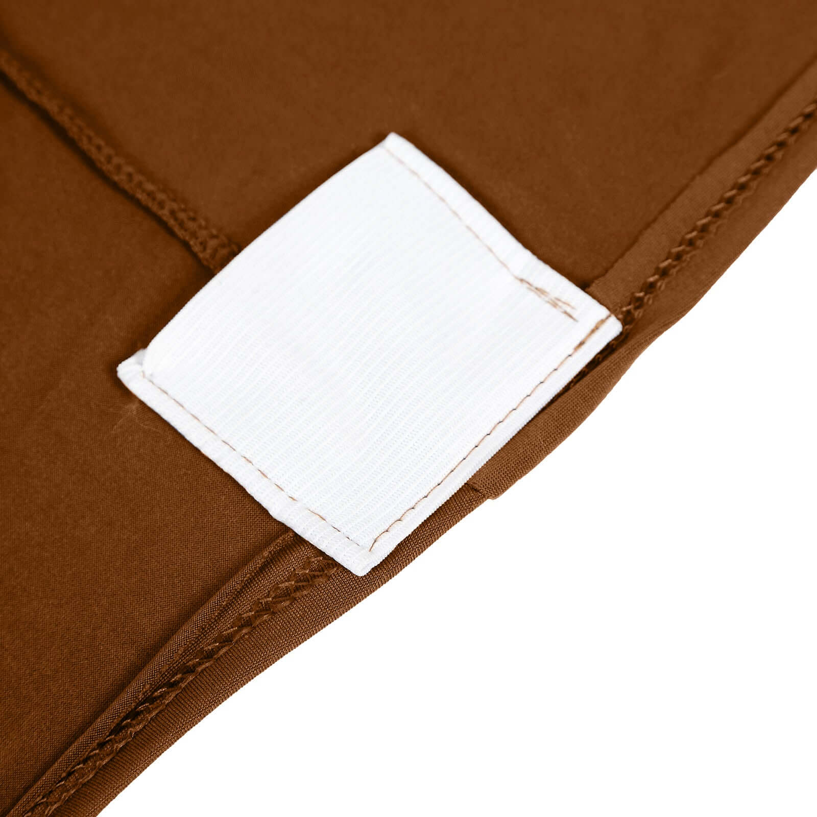 Reusable & Wrinkle-Resistant 160GSM Cinnamon Brown Spandex Stretch Slipcover for Folding Chairs