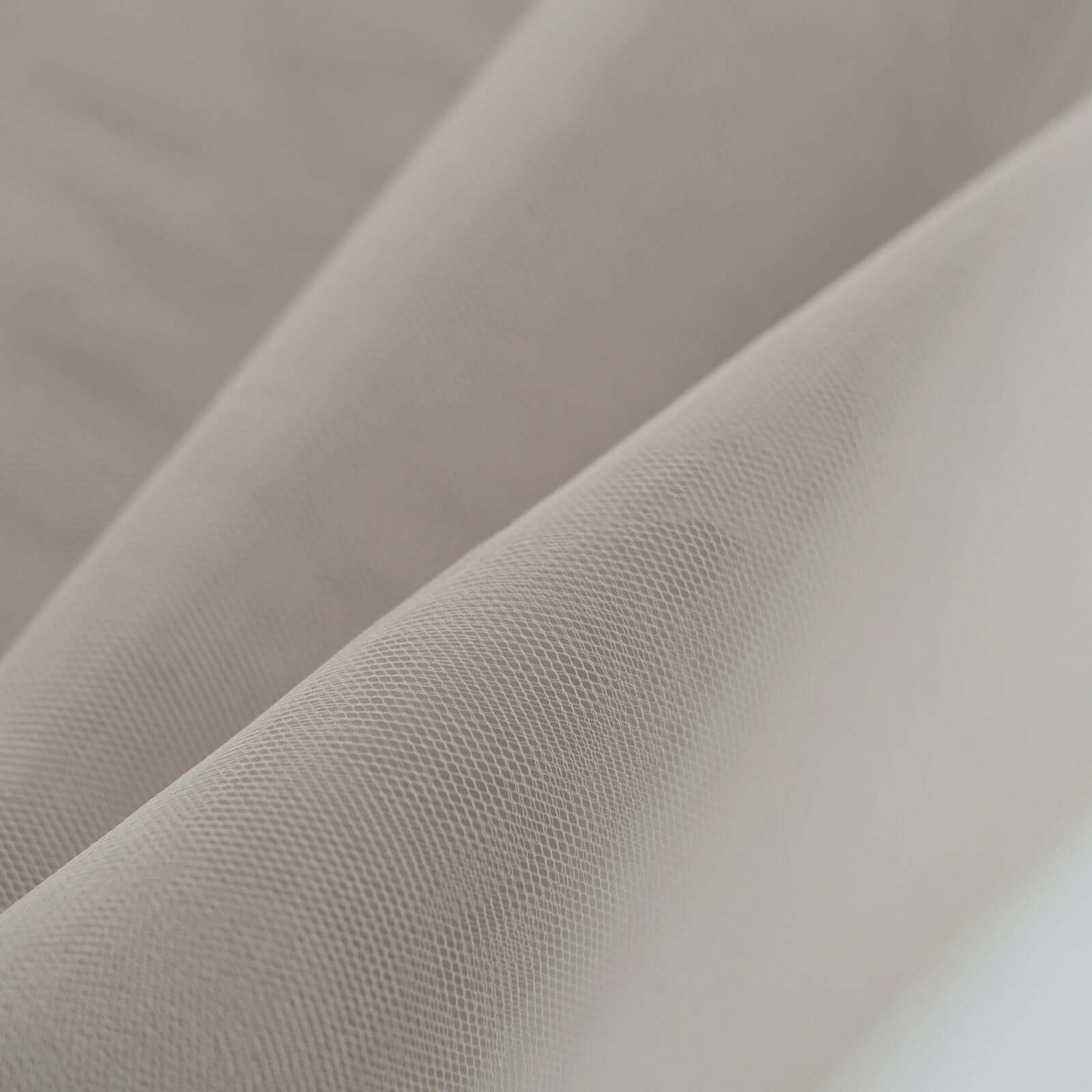 40-Yard Taupe Tulle Fabric Bolt, 54-Inch Wide, Ideal for DIY Crafts