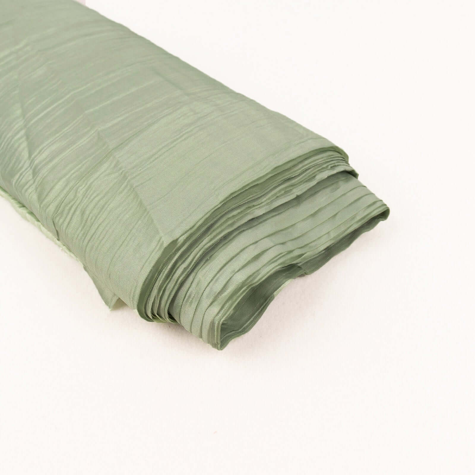Hot! 54"x10 Yards Sage Green Accordion Crinkle Taffeta Fabric Bolt