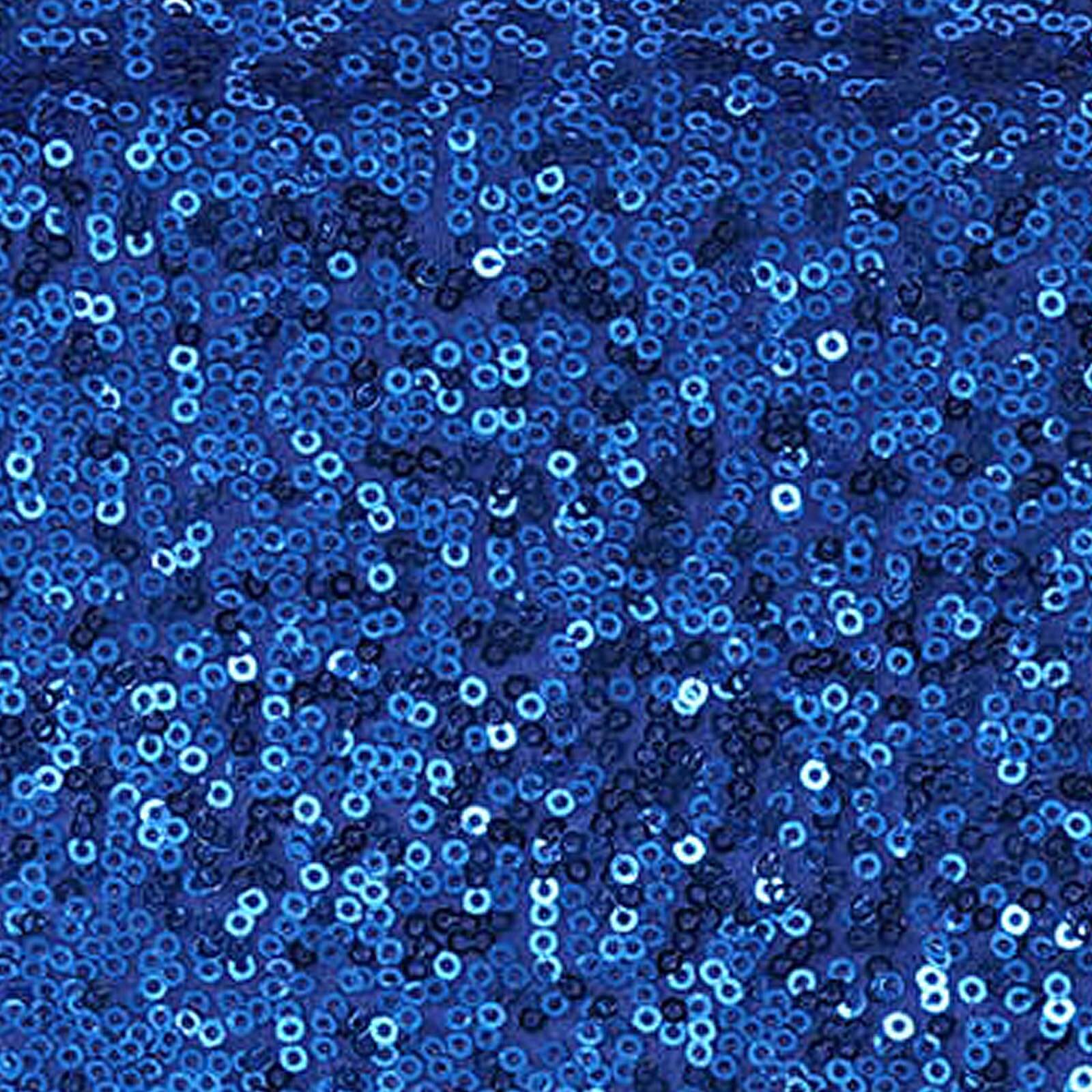 Special Offer! 5-Piece Royal Blue Sequin Spandex Stretch Chair Sashes for Weddings and Parties