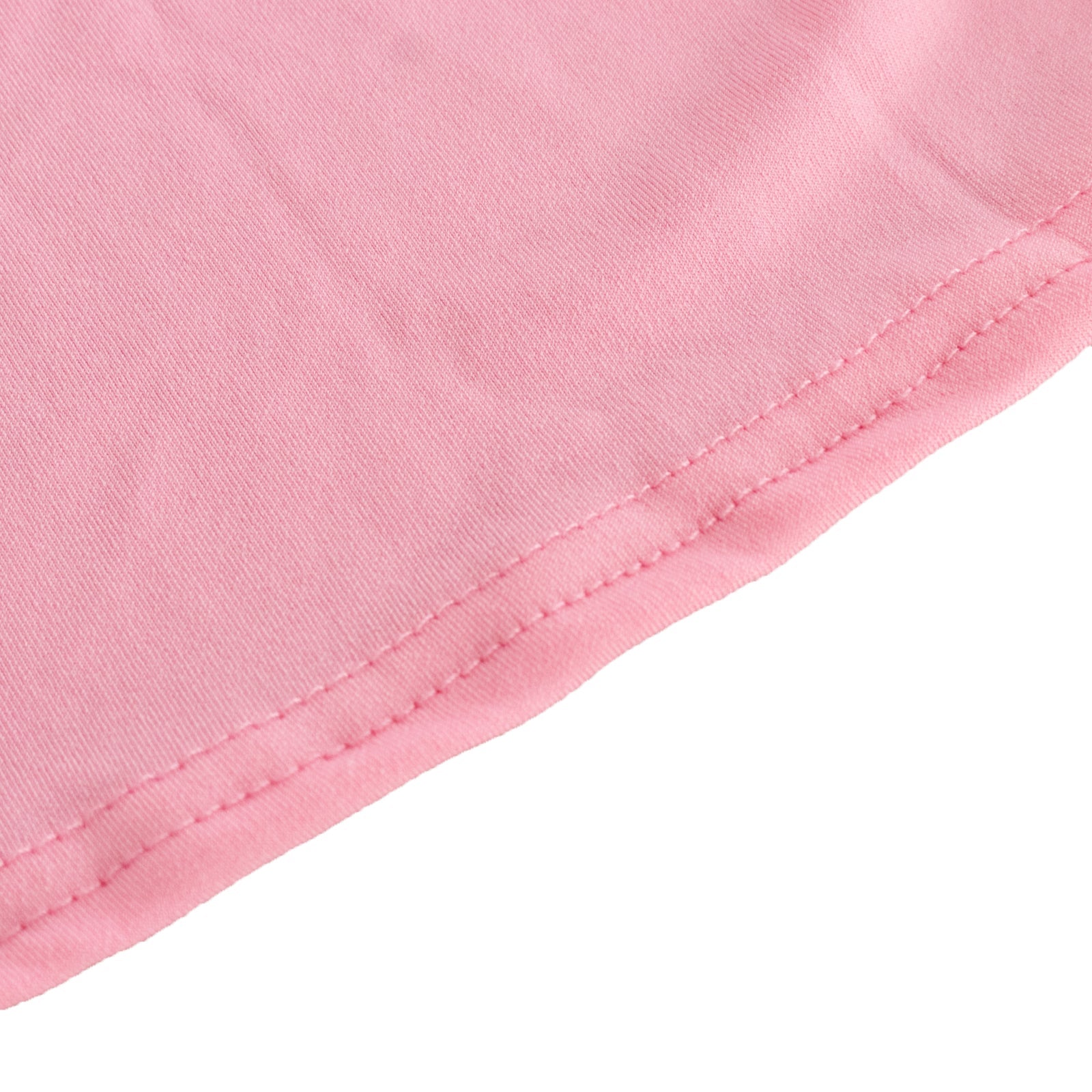 Pink Spandex Stretch Fitted Cocktail Table Cover - Easy Maintenance for 24-32