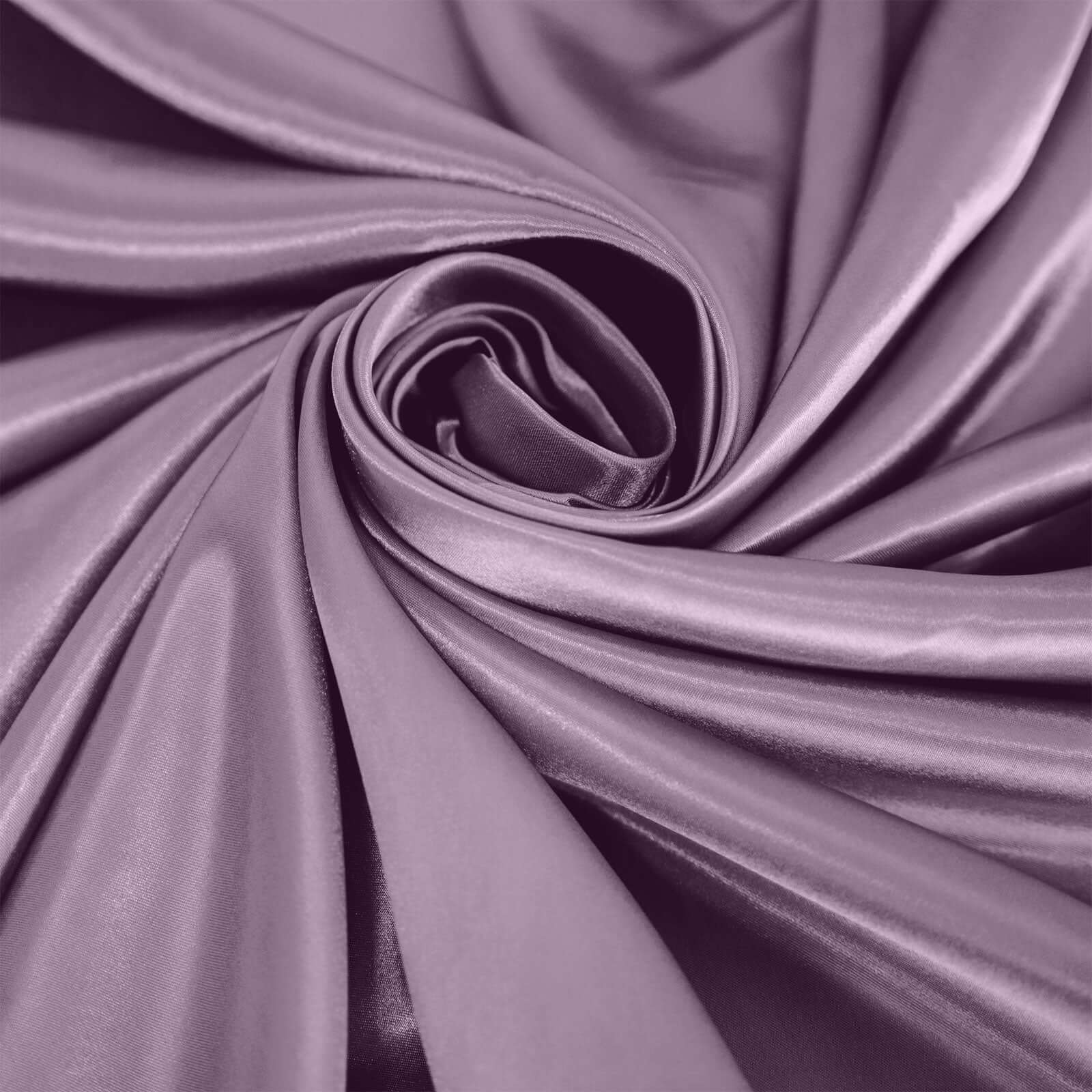 Stylish Seamless Satin Round Tablecloth in Violet Amethyst - 120 Inch for Various Events