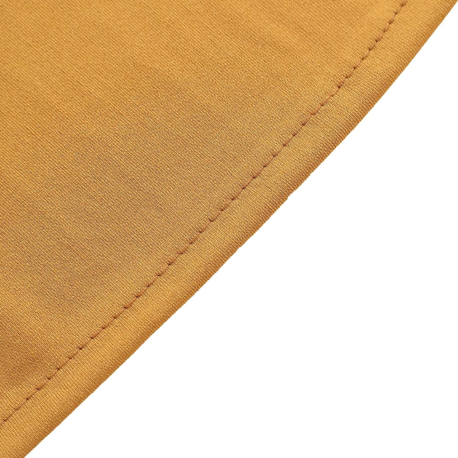 Exclusive 6ft Matte Gold Spandex Fitted Cover for Round Top Wedding Arch - Ideal Decor!
