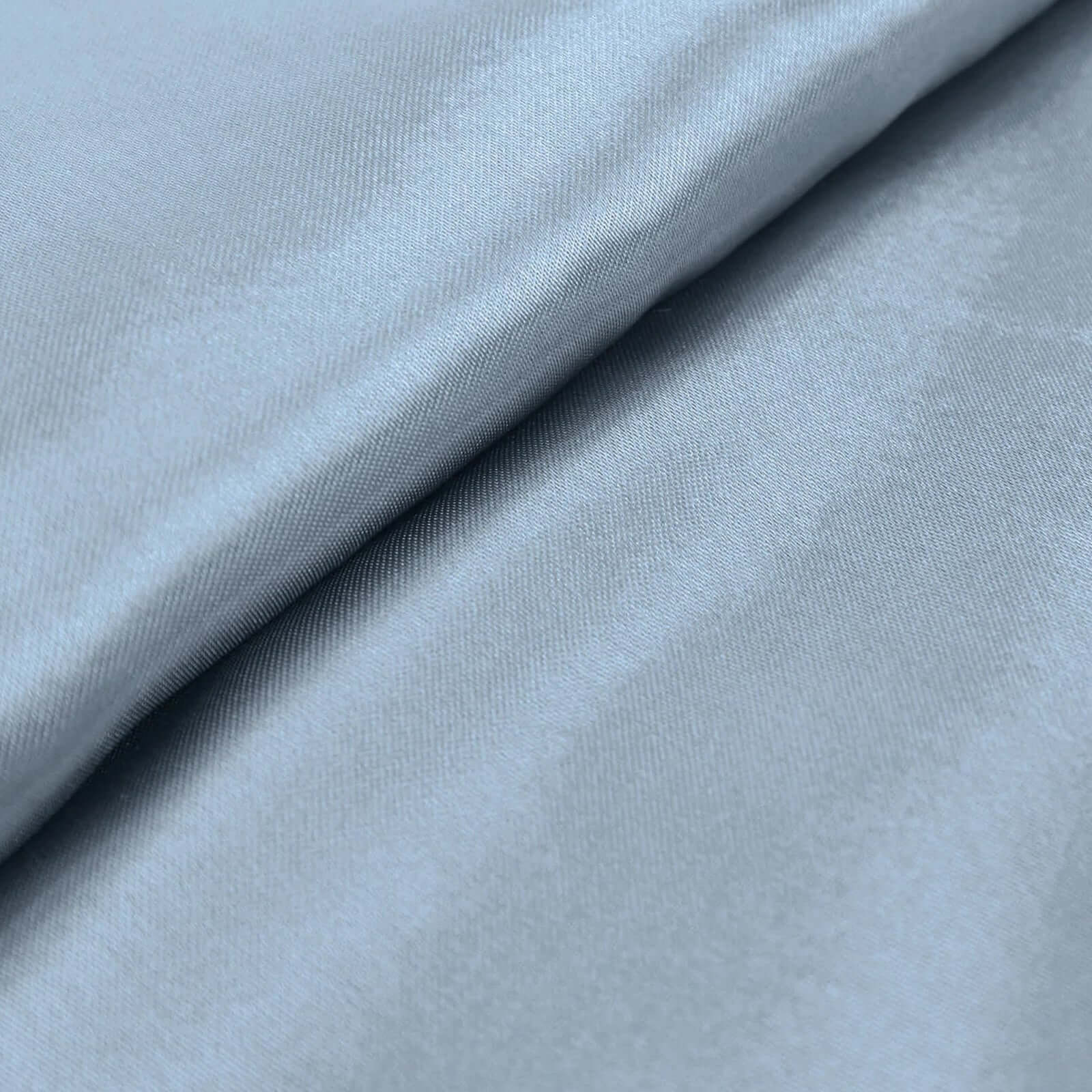 10 - Yard x 54 - Inch Dusty Blue Unfinished Satin Fabric Bolt