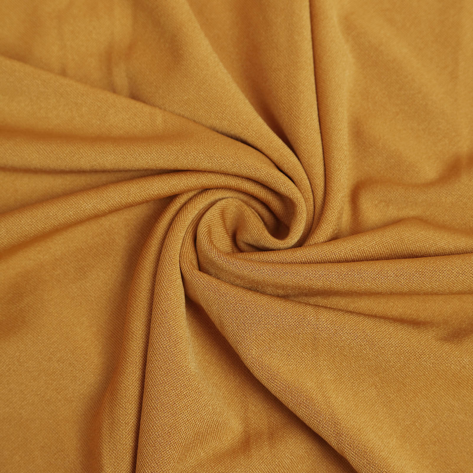 Exclusive Custom-Fitted 7ft Matte Gold Spandex Half Moon Chiara Wedding Arch Backdrop Cover