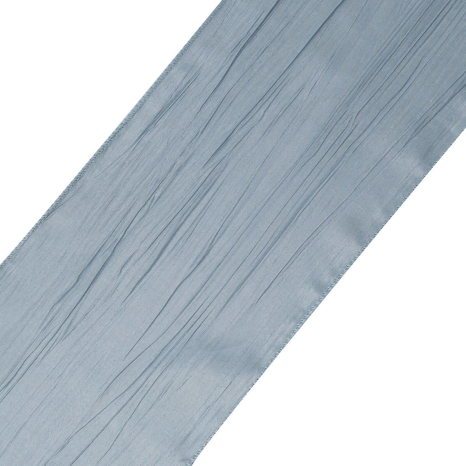 5-Pack Dusty Blue Taffeta Chair Sashes - Ideal for Weddings & Gatherings