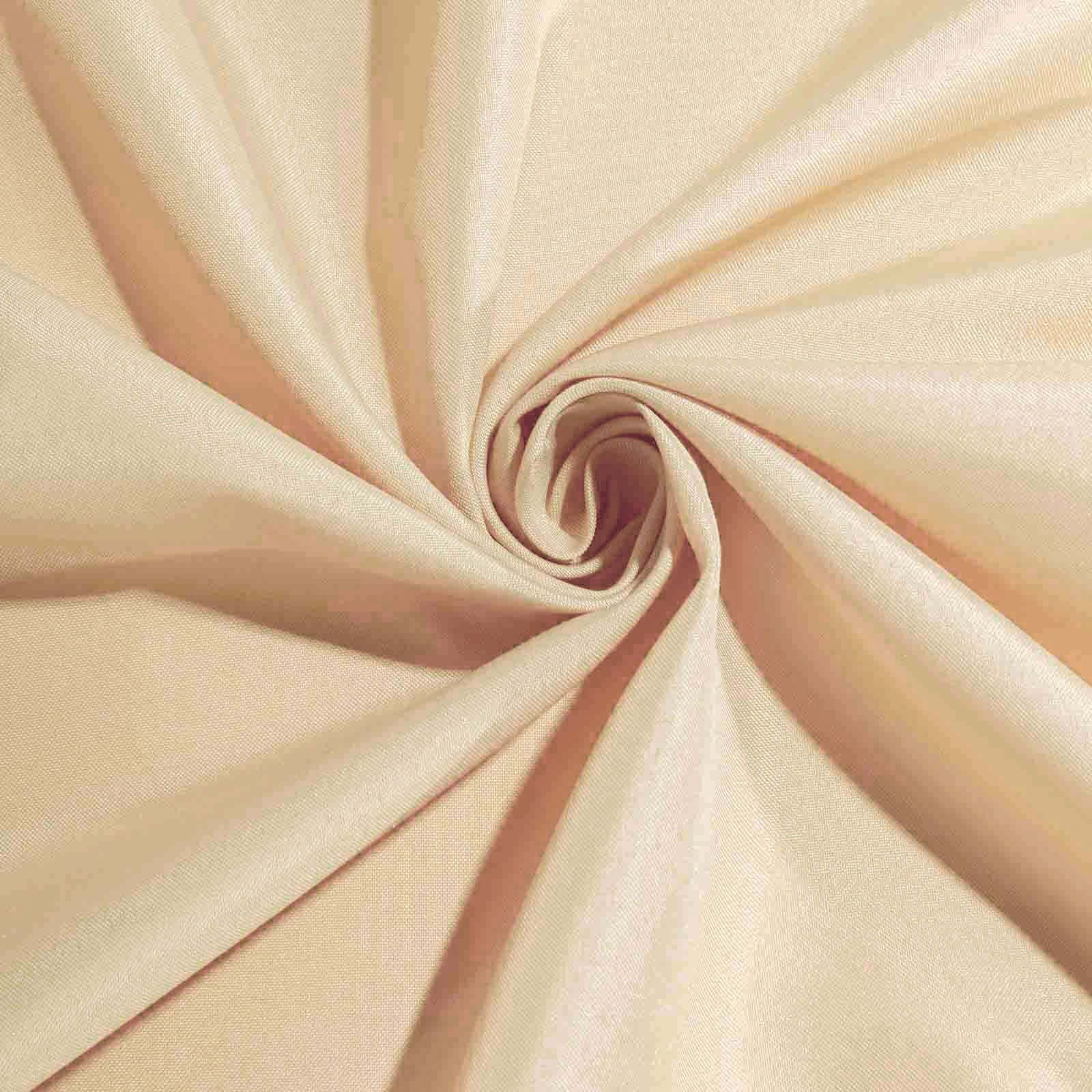 Hot Deal! Set of 5 Polyester Chair Sashes in Champagne Color, 6x108 Inches