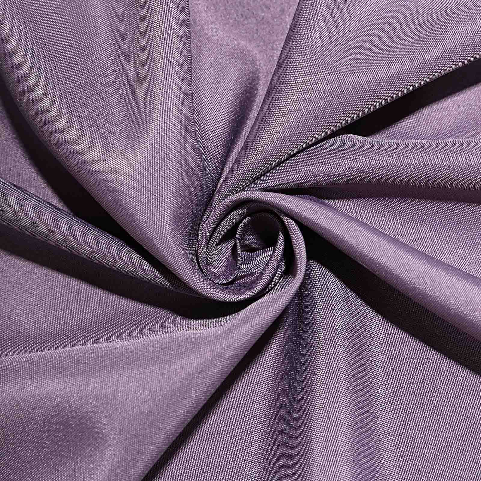 Stain & Wrinkle-Resistant 90' Round Violet Amethyst Polyester Tablecloth