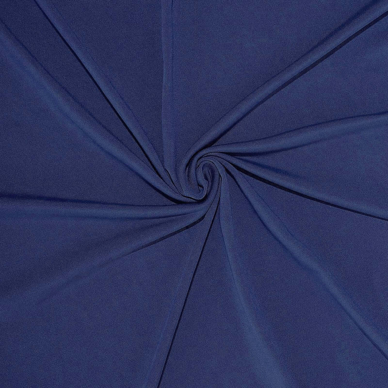 Special Offer! Navy Blue 4 - Way Stretch Spandex Round Trash Bin Cover for 41 - 50 Gallons