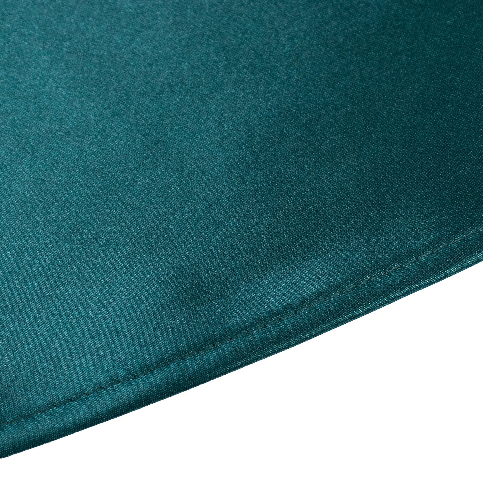Stylish Seamless 132-Inch Round Satin Tablecloth in Peacock Teal