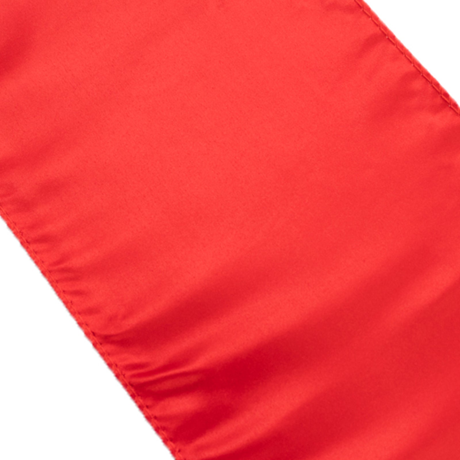 5-Piece Set of Red Lamour Satin 6x106 Chair Sashes - Reusable & Stylish Decor