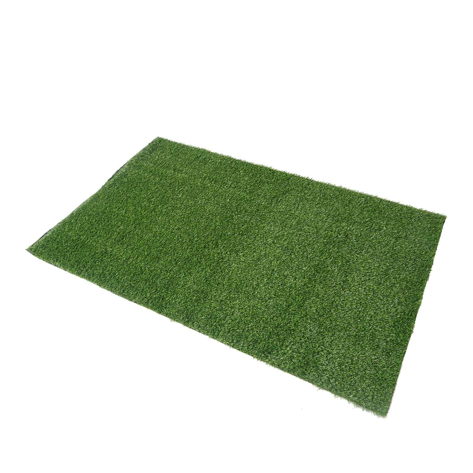 5ftx3ft Green Synthetic Artificial Grass Rug for Indoor & Outdoor Landscape