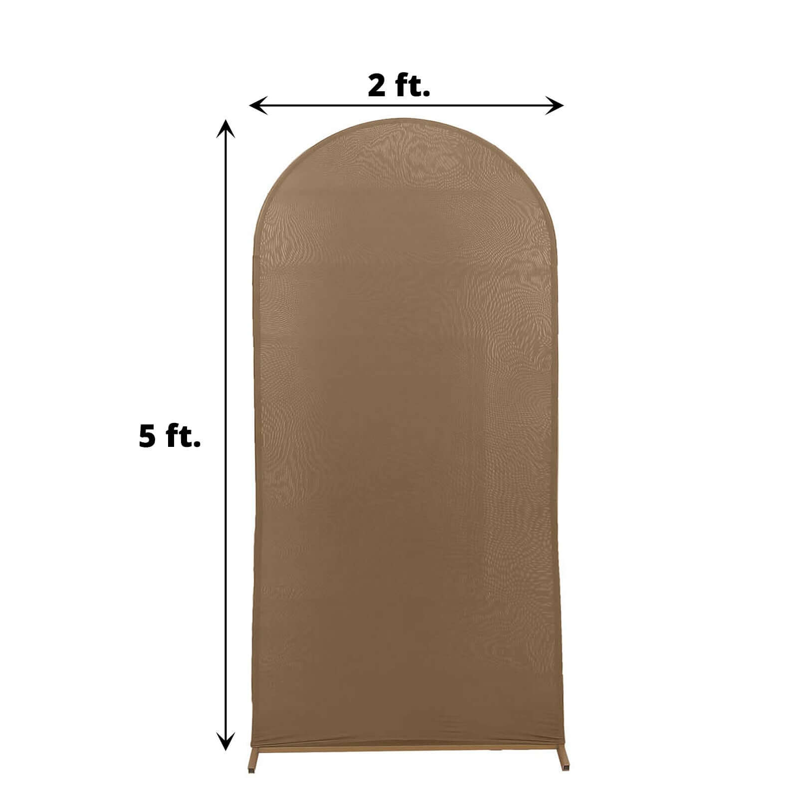 Hot! 5ft Matte Taupe Spandex Cover for Round Top Wedding Arch