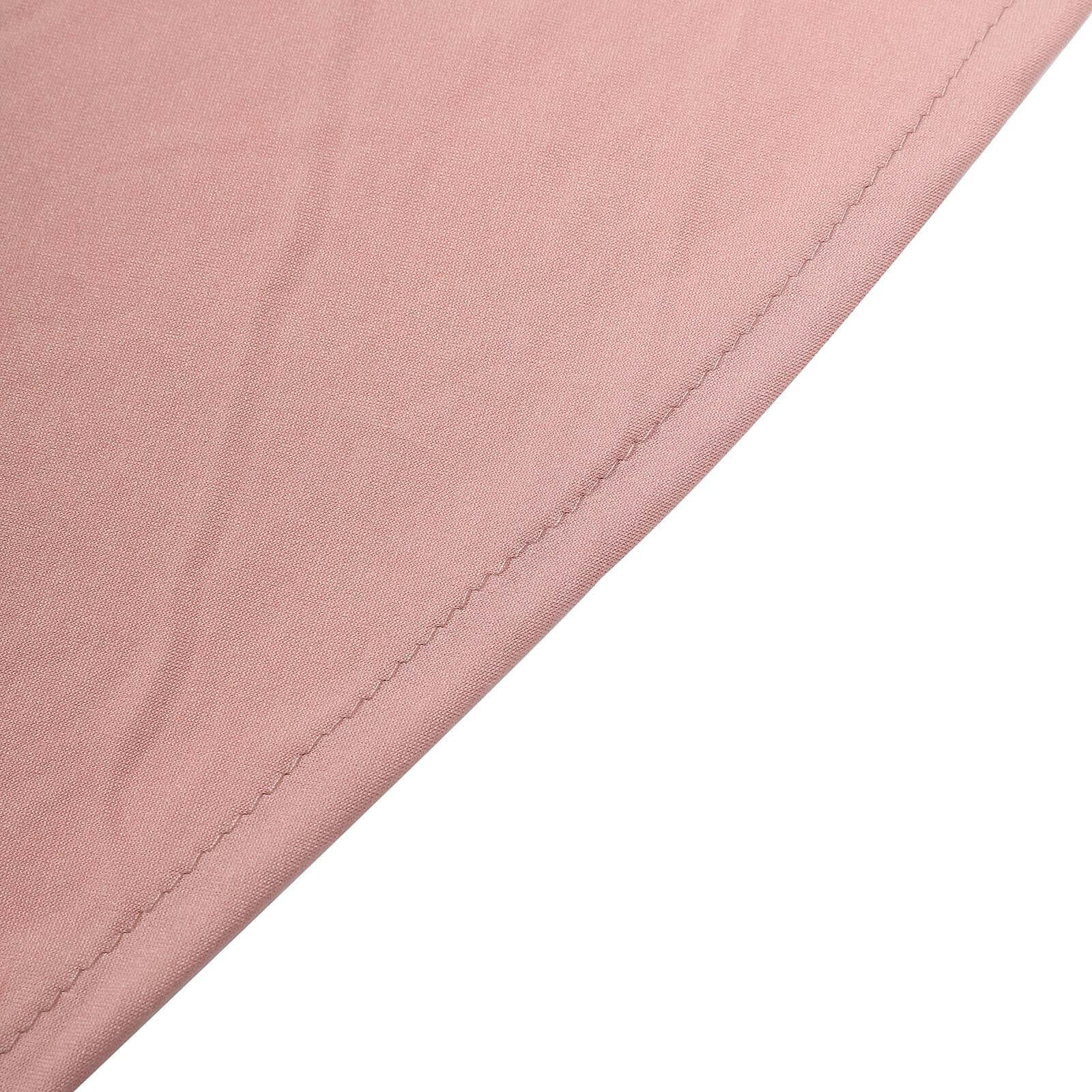 Hot! Dusty Rose Spandex 32 Round Cocktail Table Cover with Wavy Drapes
