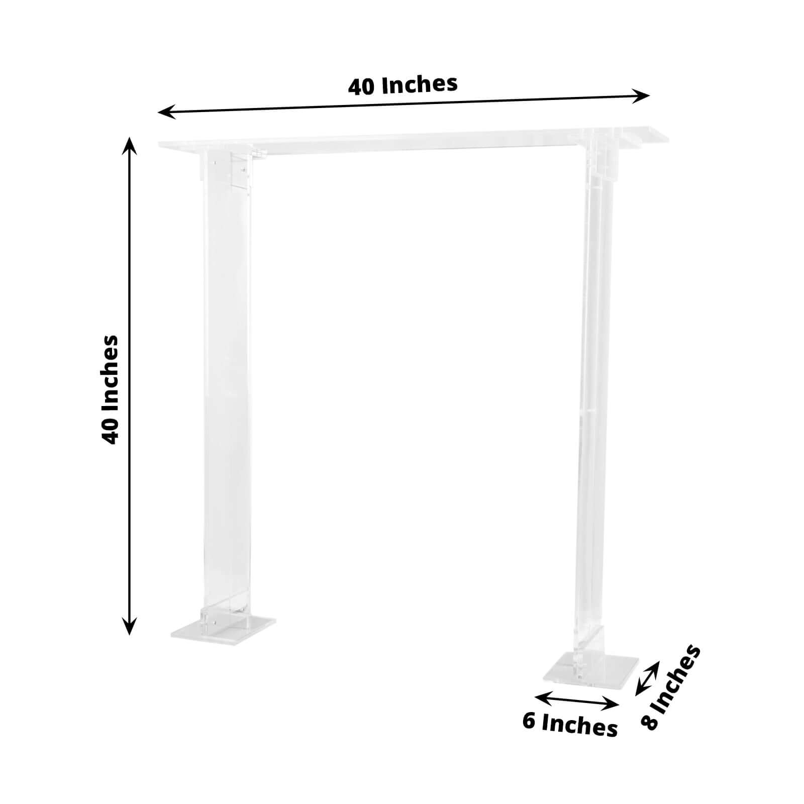 Hot Sale! Clear Acrylic Rectangular Flower Stand - Ideal Decorative Table Centerpiece for Events