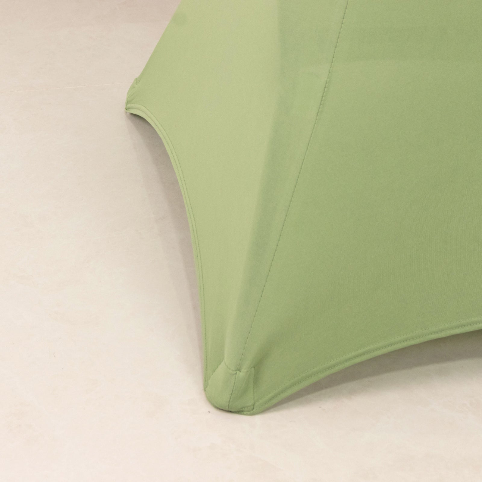Sage Green Stretch Spandex Fitted Cocktail Table Cover for 33 - 36 Round Tables
