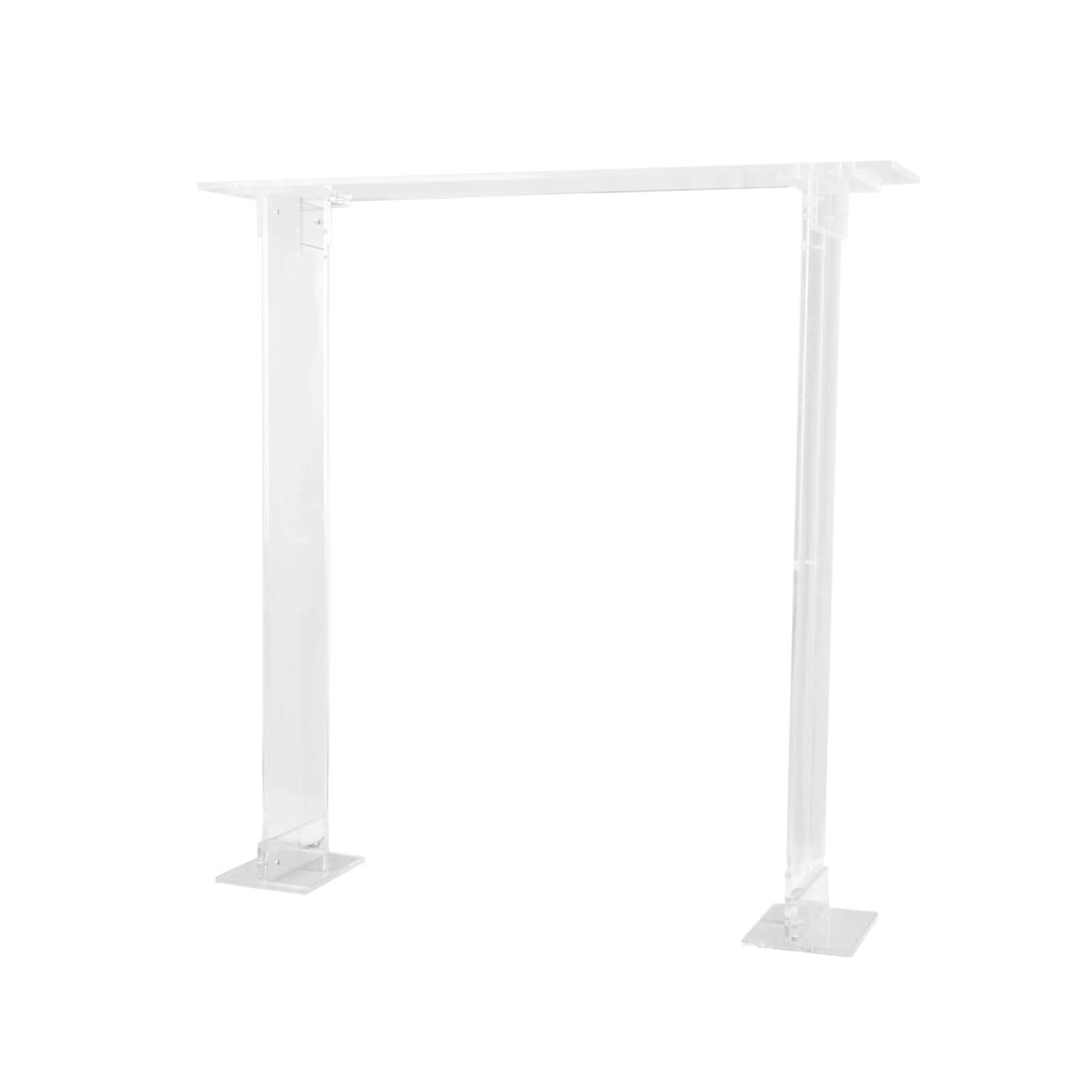 Hot Sale! Clear Acrylic Rectangular Flower Stand - Ideal Decorative Table Centerpiece for Events