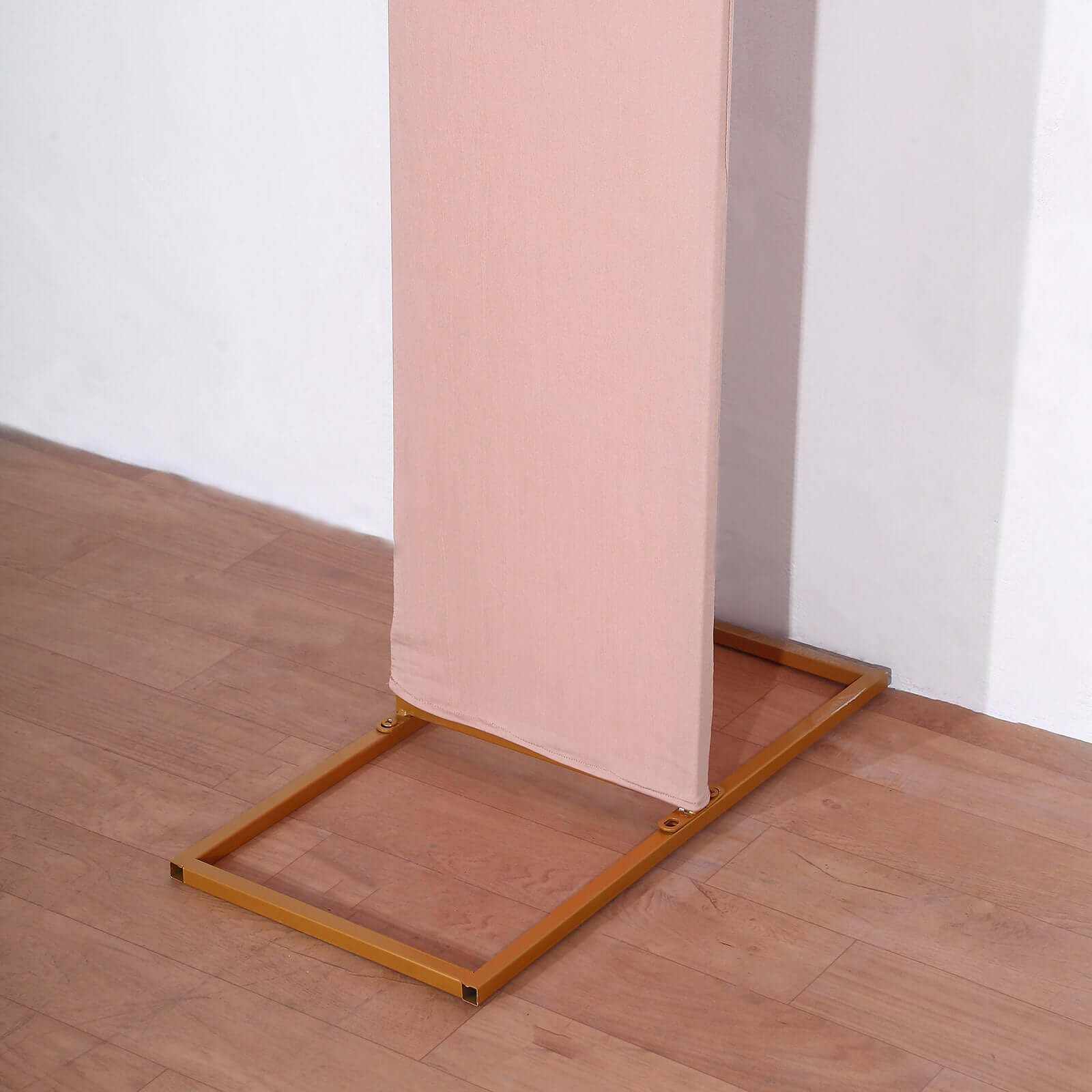 Hot Sale! 8ft Dusty Rose Spandex U-Shaped Fitted Slipcover for Wedding Arch Backdrop